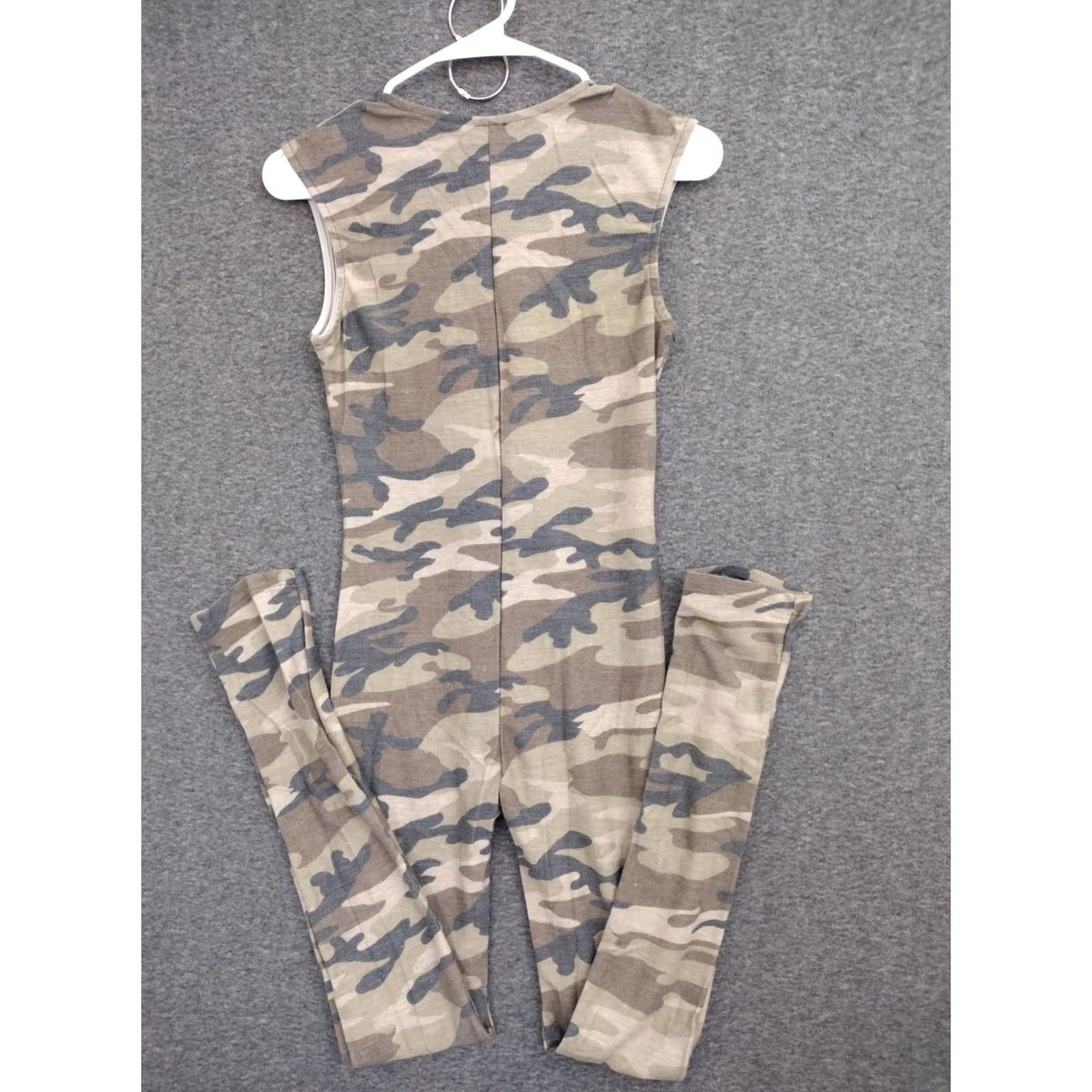 Vintage Codigo Jumpsuit M One Piece Body Suit Camouflage Sleeveless V-Neck Womens Size 32" / US 10 / IT 46 - 6 Thumbnail