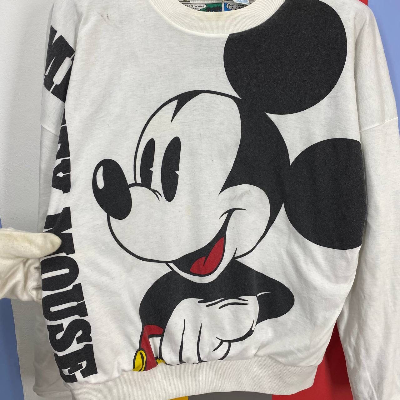 Mickey Mouse Vintage MICKEY MOUSE Rare Design Sweatshirt #2180/20 Size US M / EU 48-50 / 2 - 3 Thumbnail