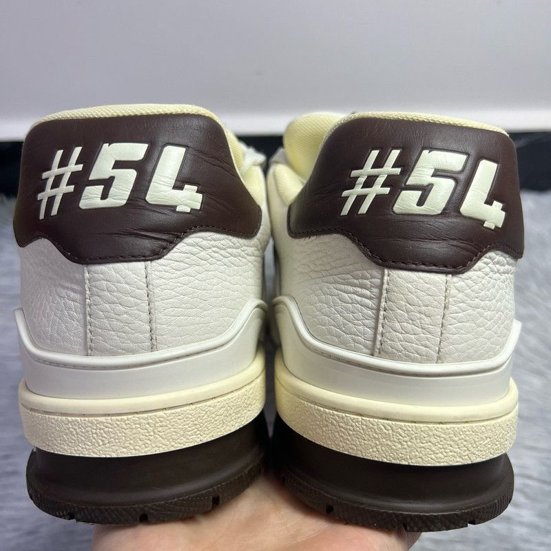 Louis Vuitton Louis Vuitton Leather Low-Top Trainer Sneakers -2508 Size US 9.5 / EU 42-43 - 3 Thumbnail