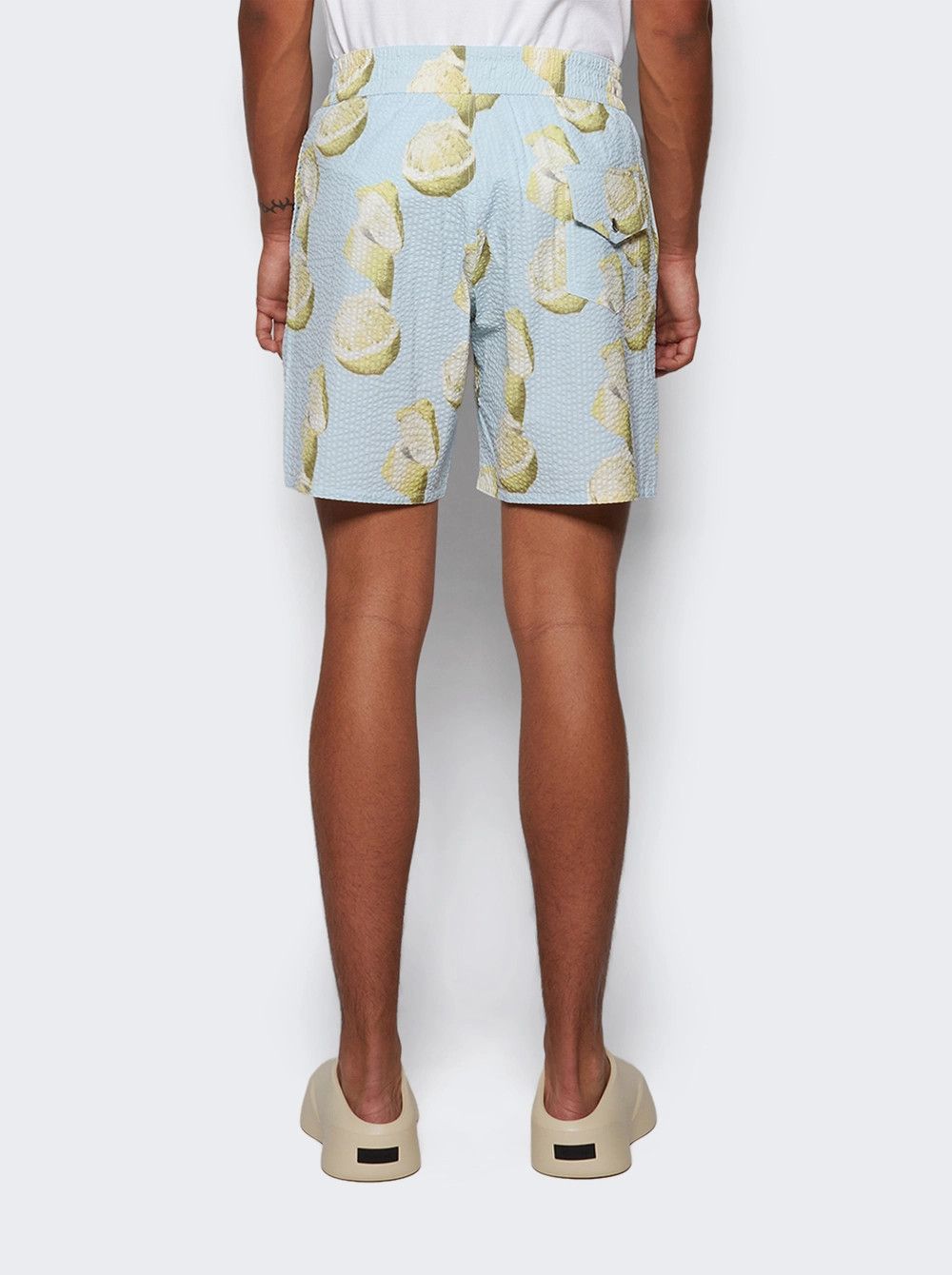 Givenchy o1mle0426 Cotton Seersucker Swim Shorts in Blue Size US 36 / EU 52 - 5 Thumbnail