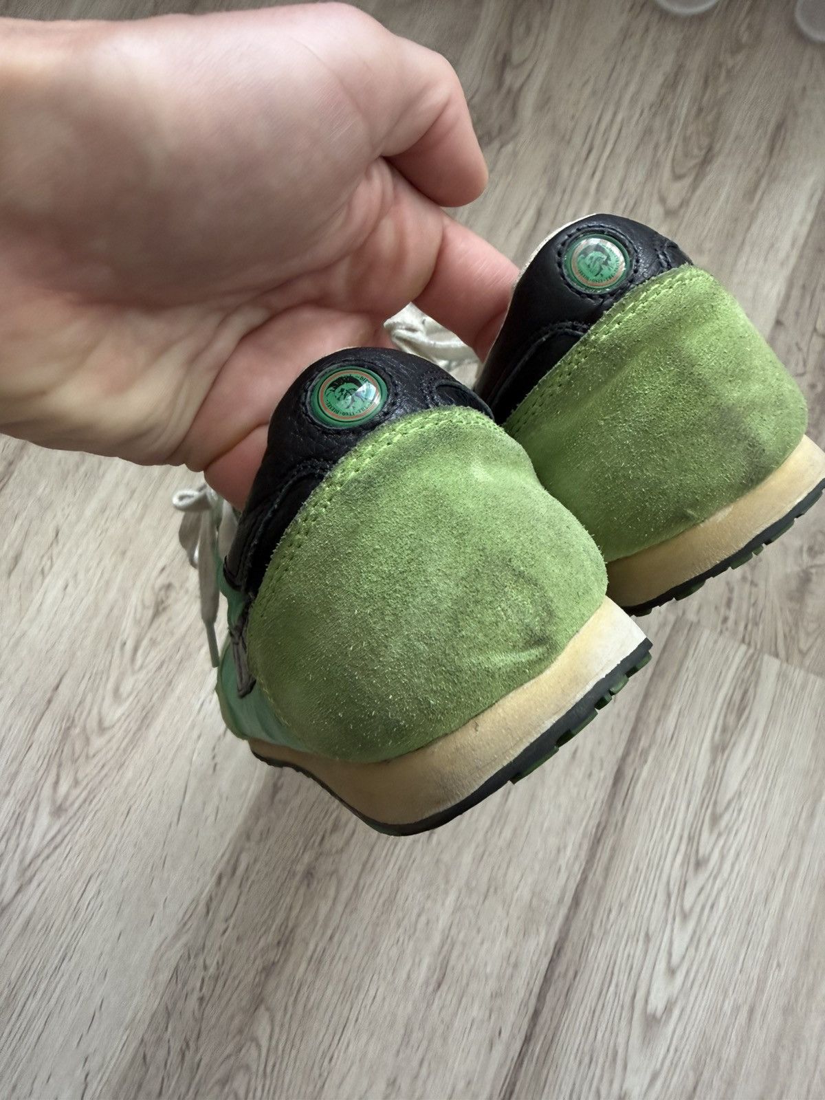 Diesel Vintage Diesel 978 Archive Runner Sneakers Green Y2K Nylon Size US 10.5 / EU 43-44 - 9 Thumbnail