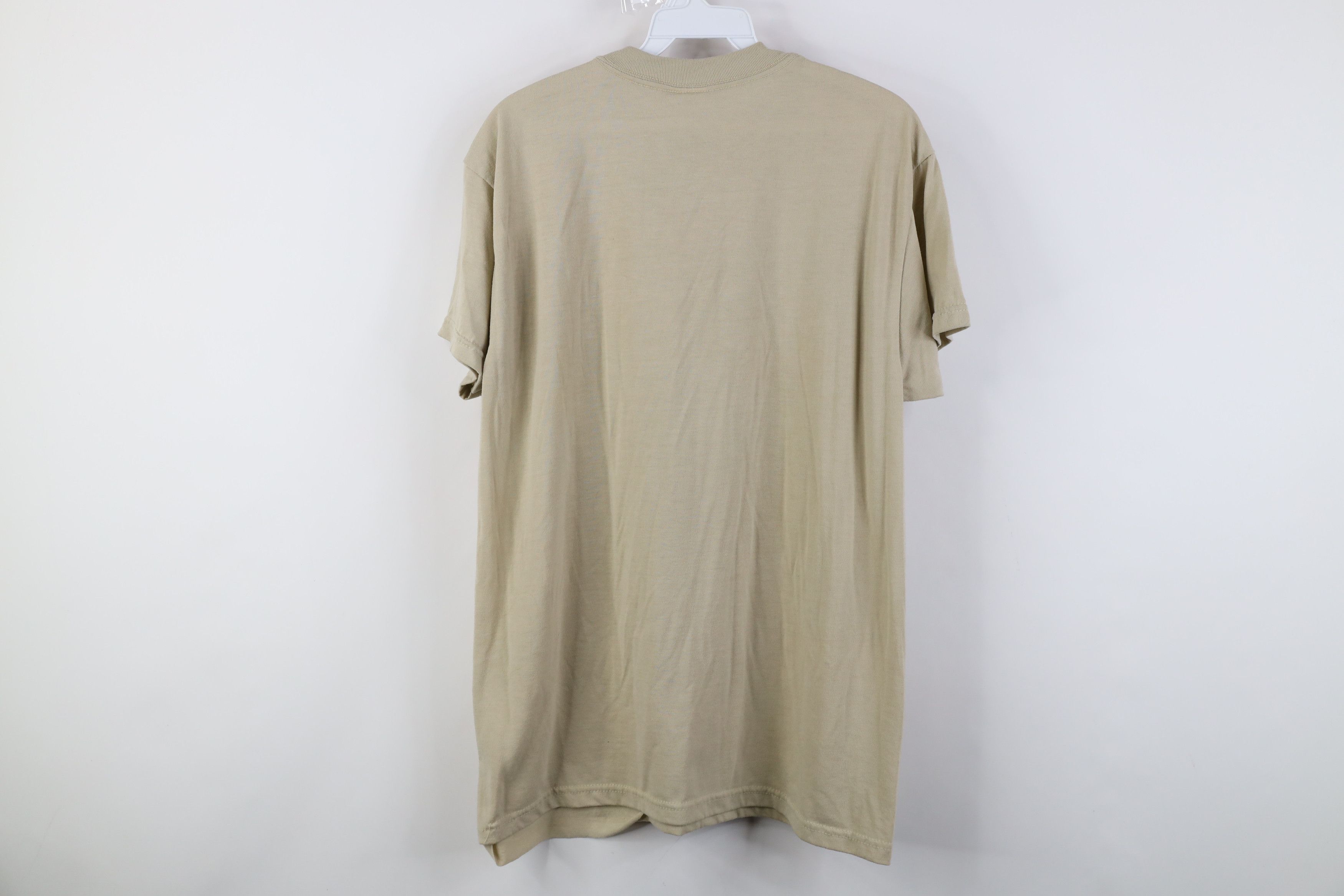 Vintage Vintage 90s Streetwear Short Sleeve T-Shirt Beige Tan USA Size US M / EU 48-50 / 2 - 9 Thumbnail
