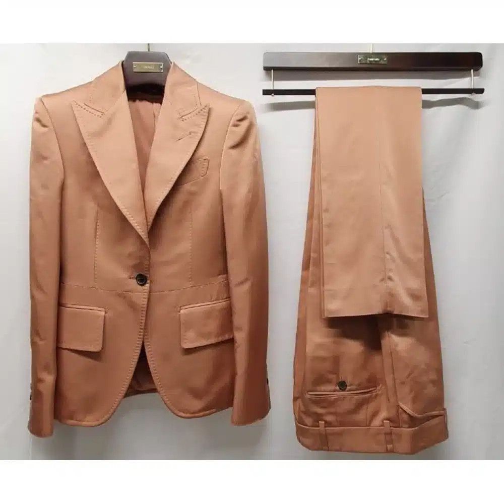 Tom Ford o1loc1c0525 GI2607 Cotton Silk Cocktail Jacket in Brown Size XS / US 0-2 / IT 36-38 - 3 Thumbnail