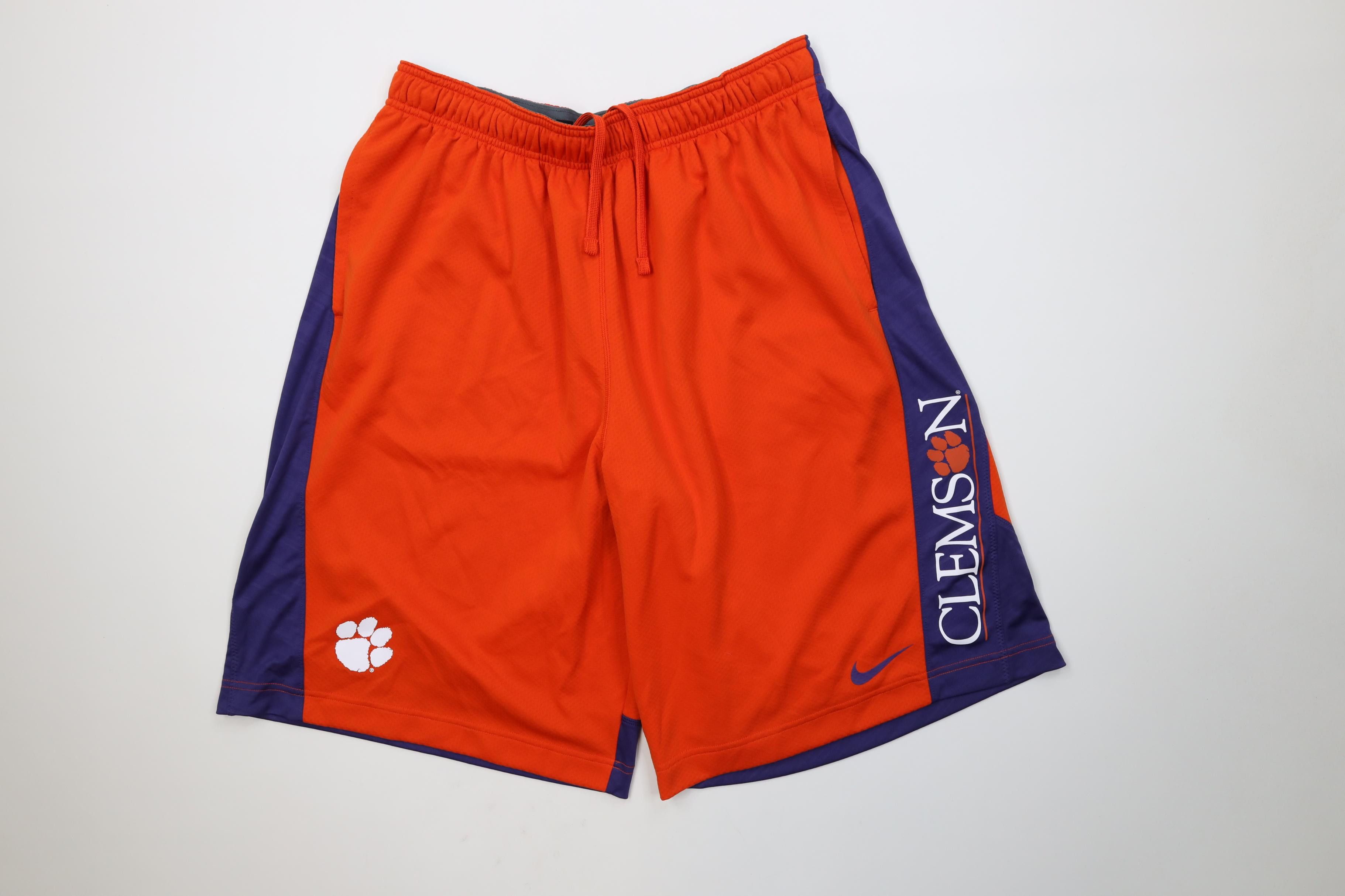 Nike Nike Clemson University Football Basketball Gym Shorts Size US 36 / EU 52 - 1 Thumbnail