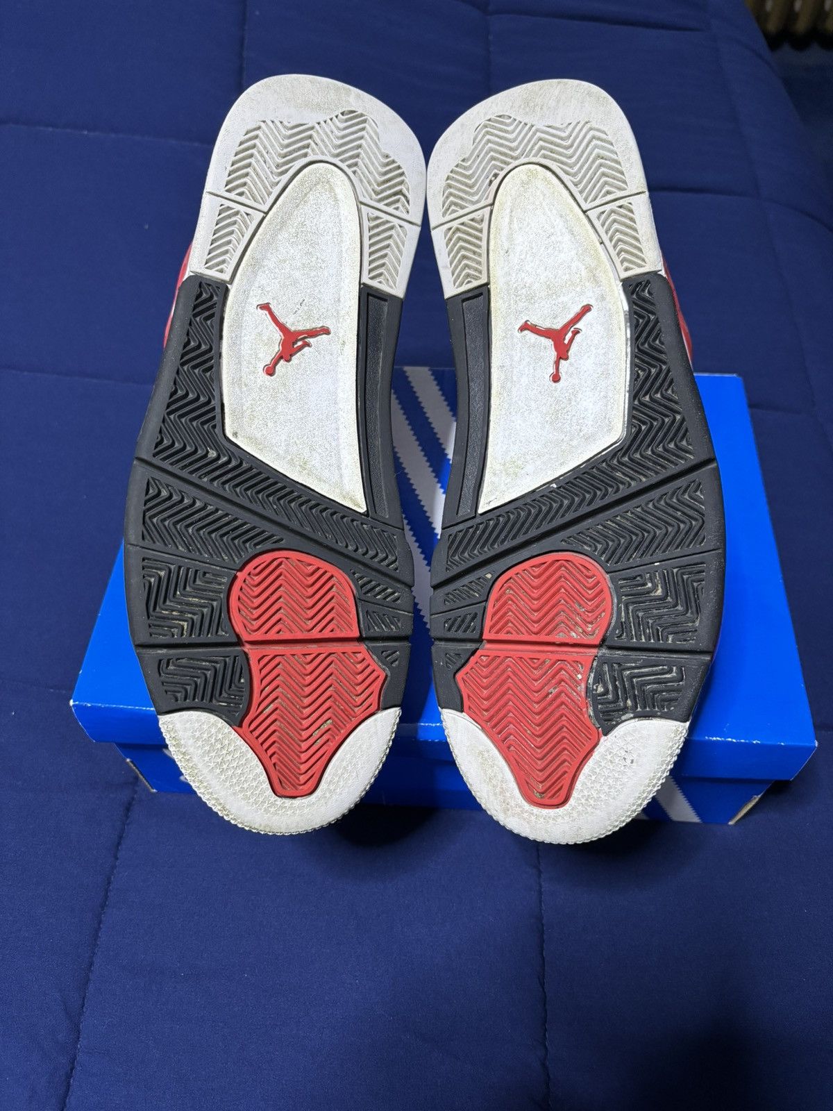 Jordan Brand Jordan 4 Retro Red Cement 2023 Size 11.5 Size US 11.5 / EU 44-45 - 6 Thumbnail