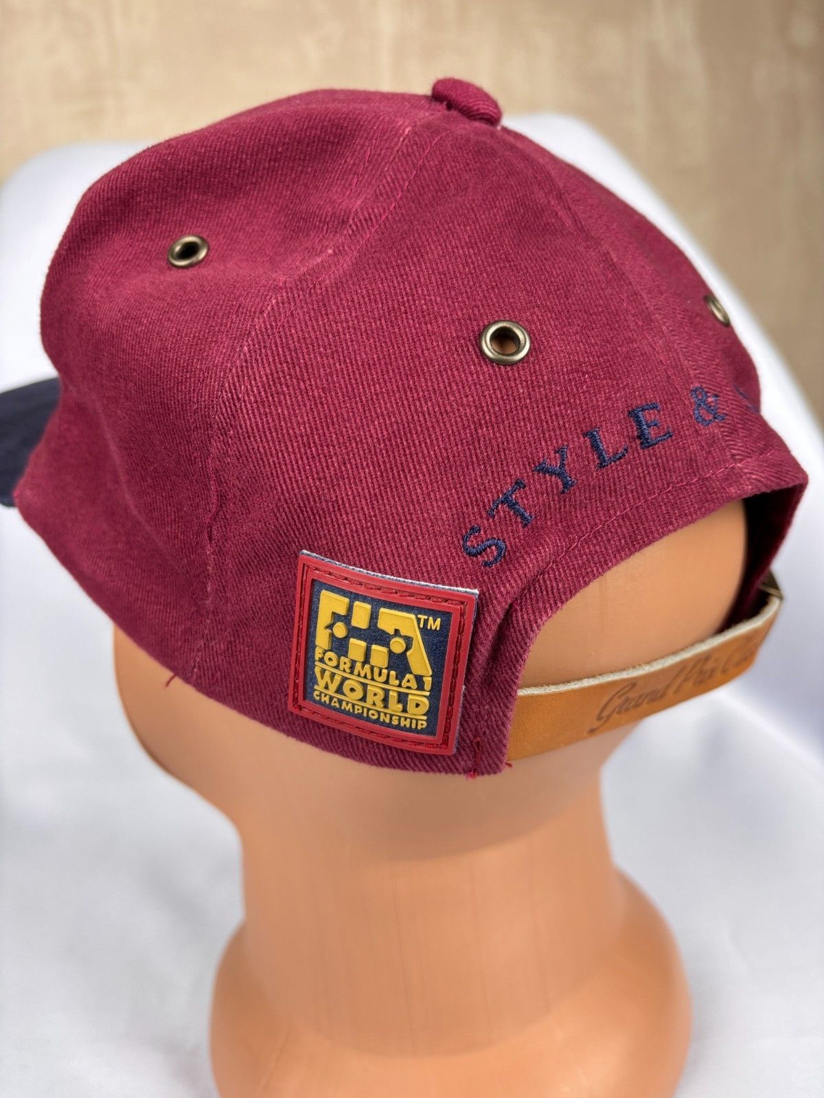 Formula 1 VTG Formula 1 Grand Prix Classic Leather Strap 80s Cap Size ONE SIZE - 6 Thumbnail