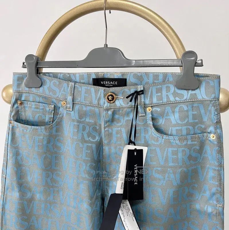 Versace Versace Light Blue Casual Pants for Men . Size US 32 / EU 48 - 2 Thumbnail