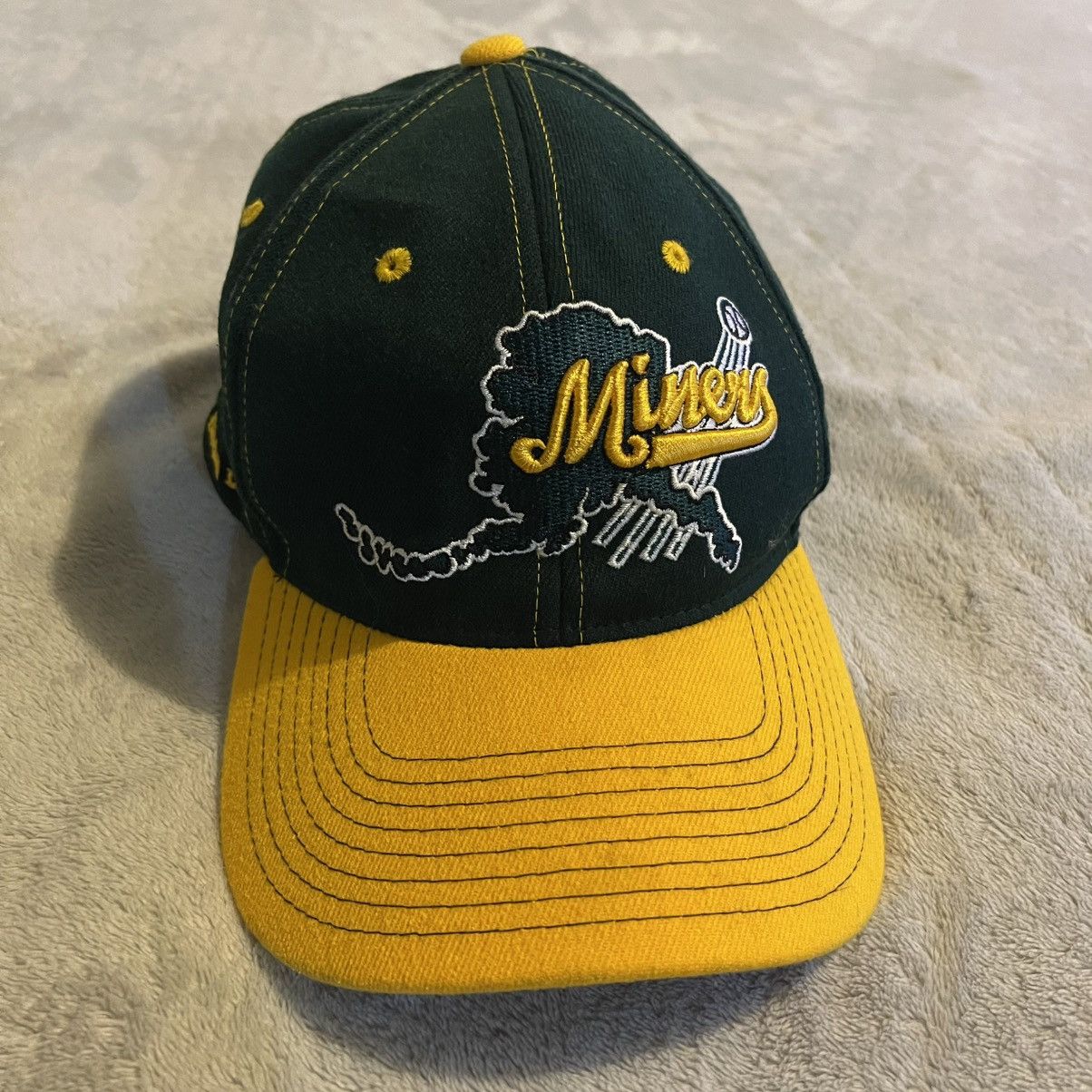Zephyr Vintage Mat-Su Miners Hat Men One Size Green Cap Y2K Size ONE SIZE - 1 Thumbnail