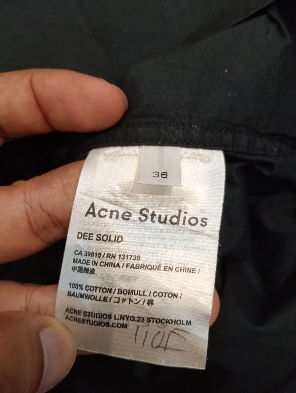 Acne Studios ACNE STUDIOS DEE SOLID SHIRT DRESS - SIZE 36 Size XS / US 0-2 / IT 36-38 - 9 Thumbnail