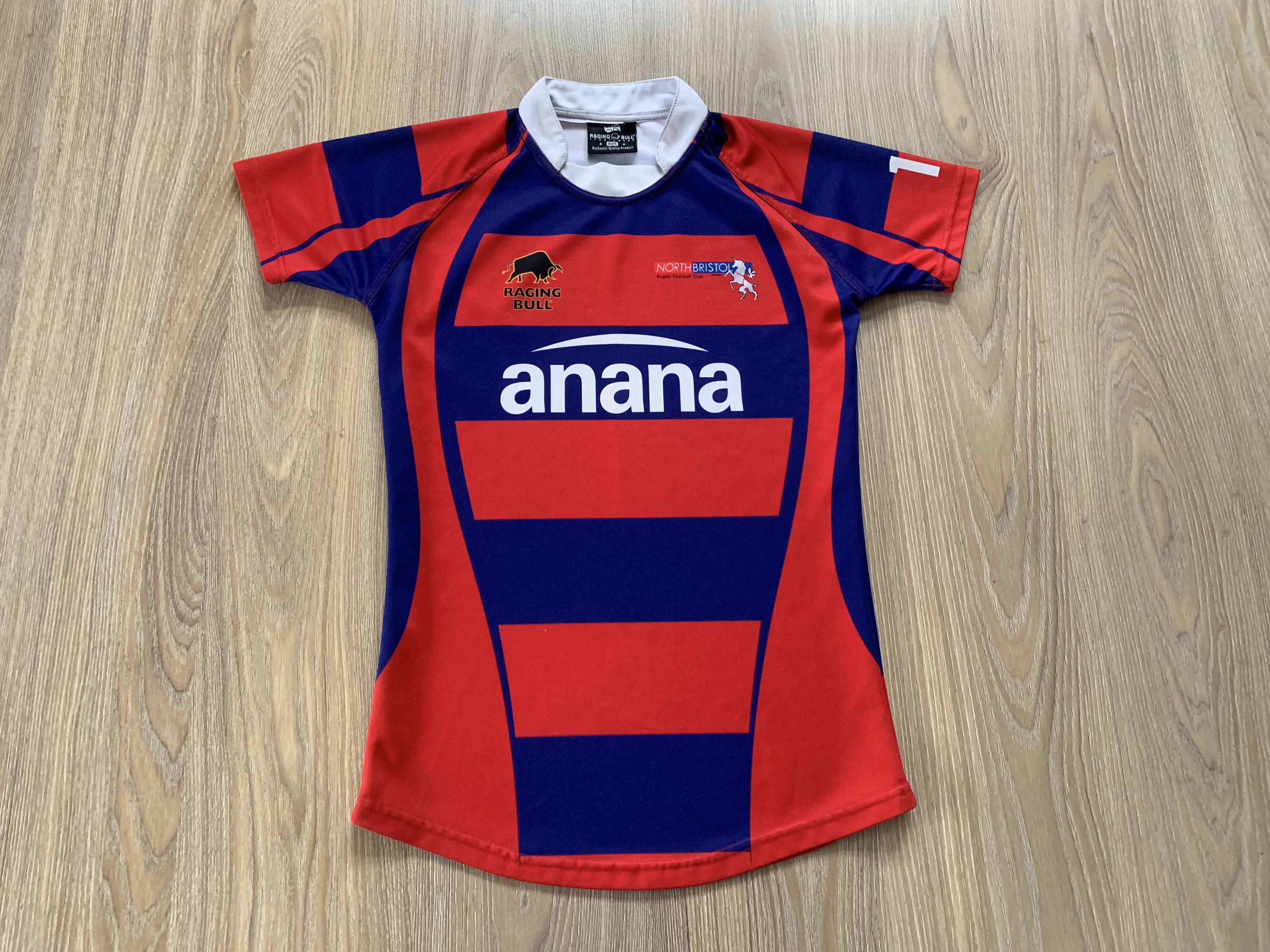 Sports Specialties Raging Bull North Bristol RFC Rugby Jersey #12 Size US S / EU 44-46 / 1 - 2 Thumbnail