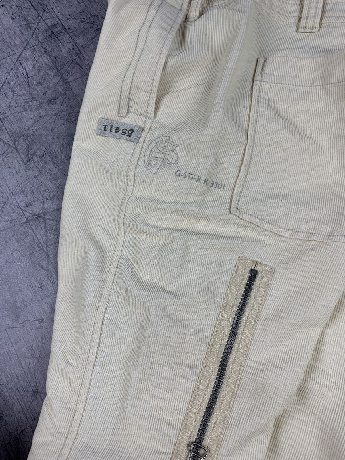G-Star × Vintage Vintage G-Star Raw Zipper Cargo Velvet Pants 90s avant garde Size US 28 / EU 44 - 15 Thumbnail