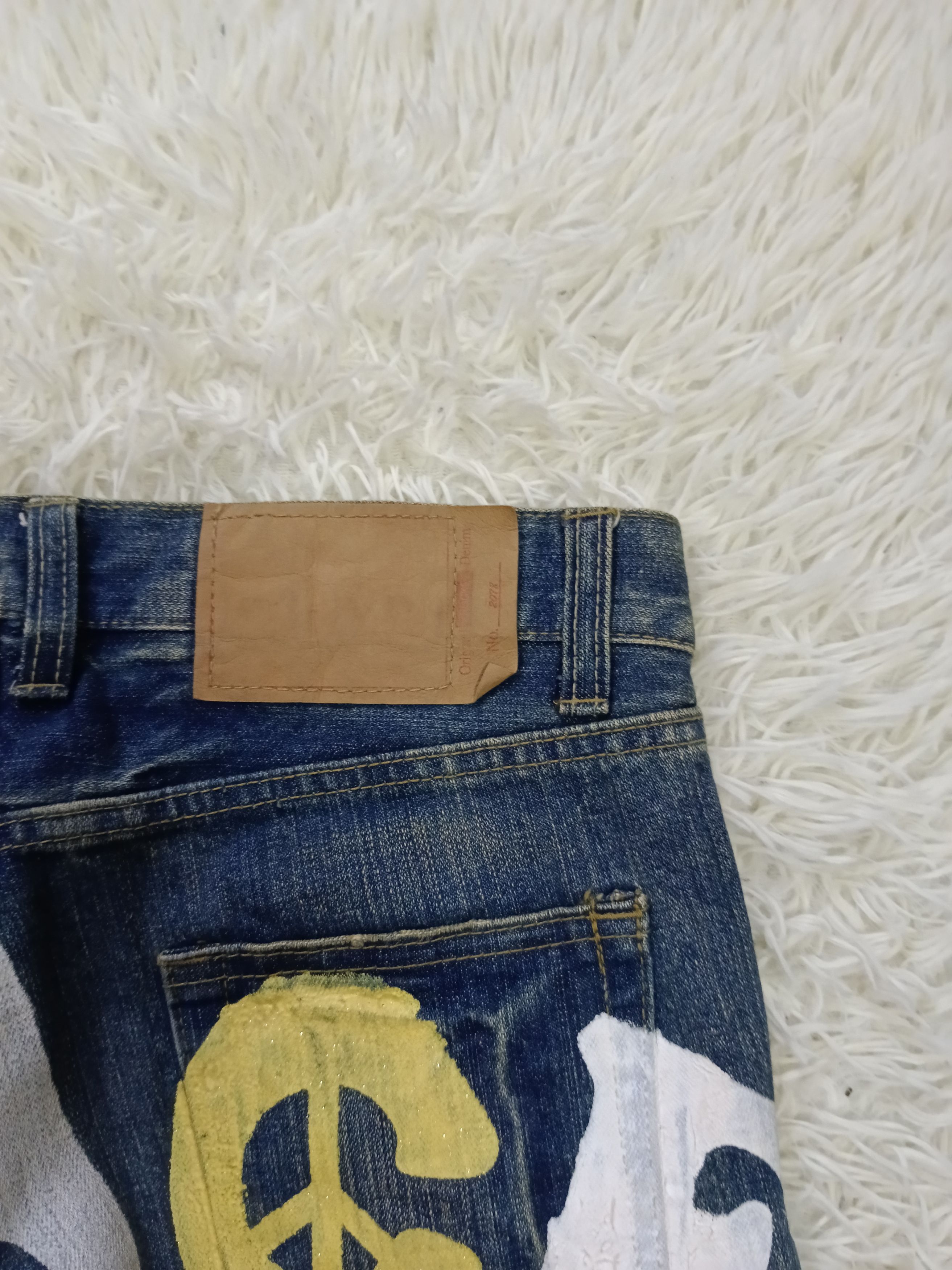 Japanese Brand DISTRESSED SPELLOUT ANARCHY PEACE LOMA PANTS Size US 33 - 8 Thumbnail