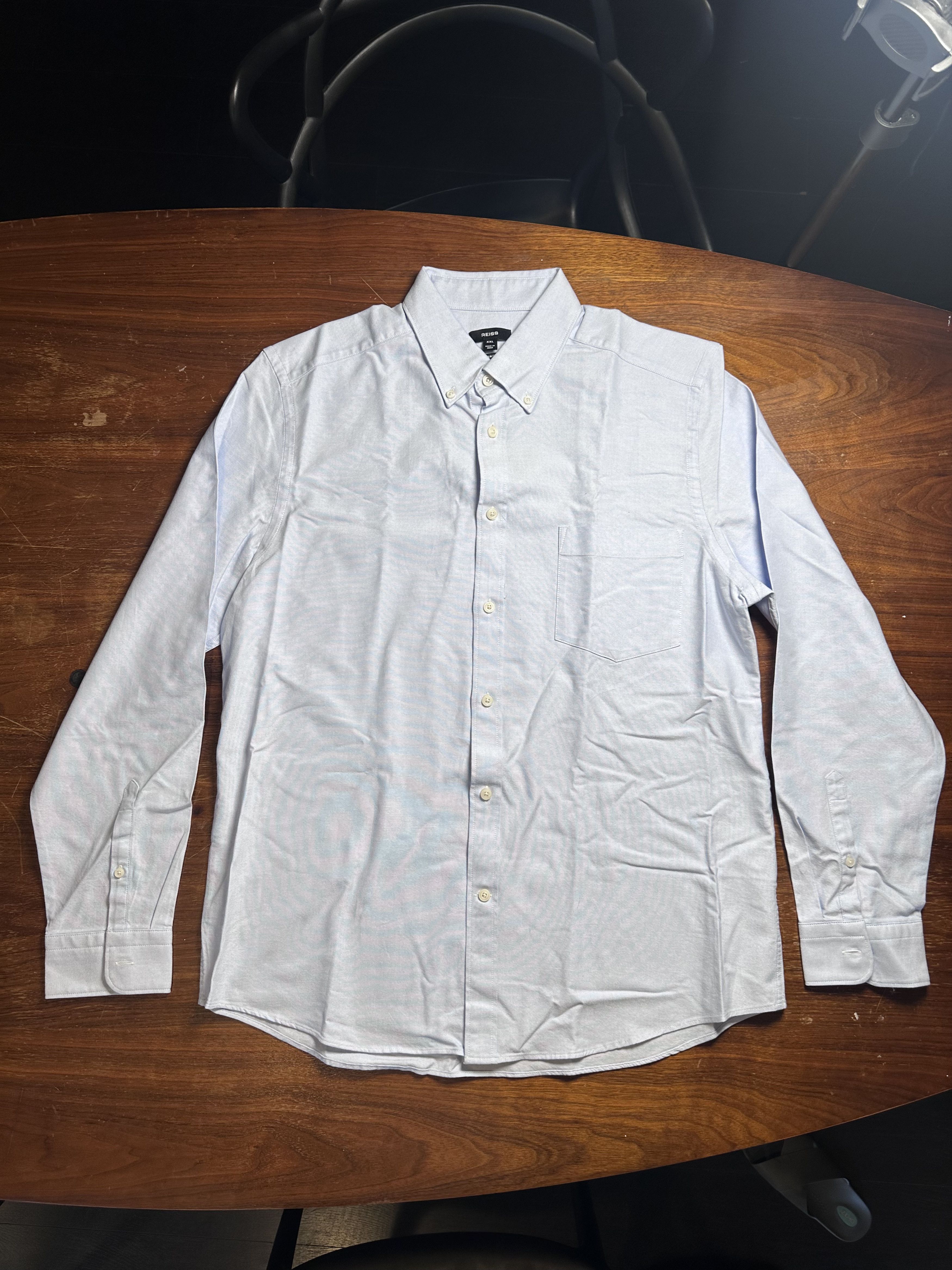 Reiss Reiss Greenwich Oxford Slim Fit Shirt Blue XXL Never Worn Size US XXL / EU 58 / 5 - 1 Thumbnail