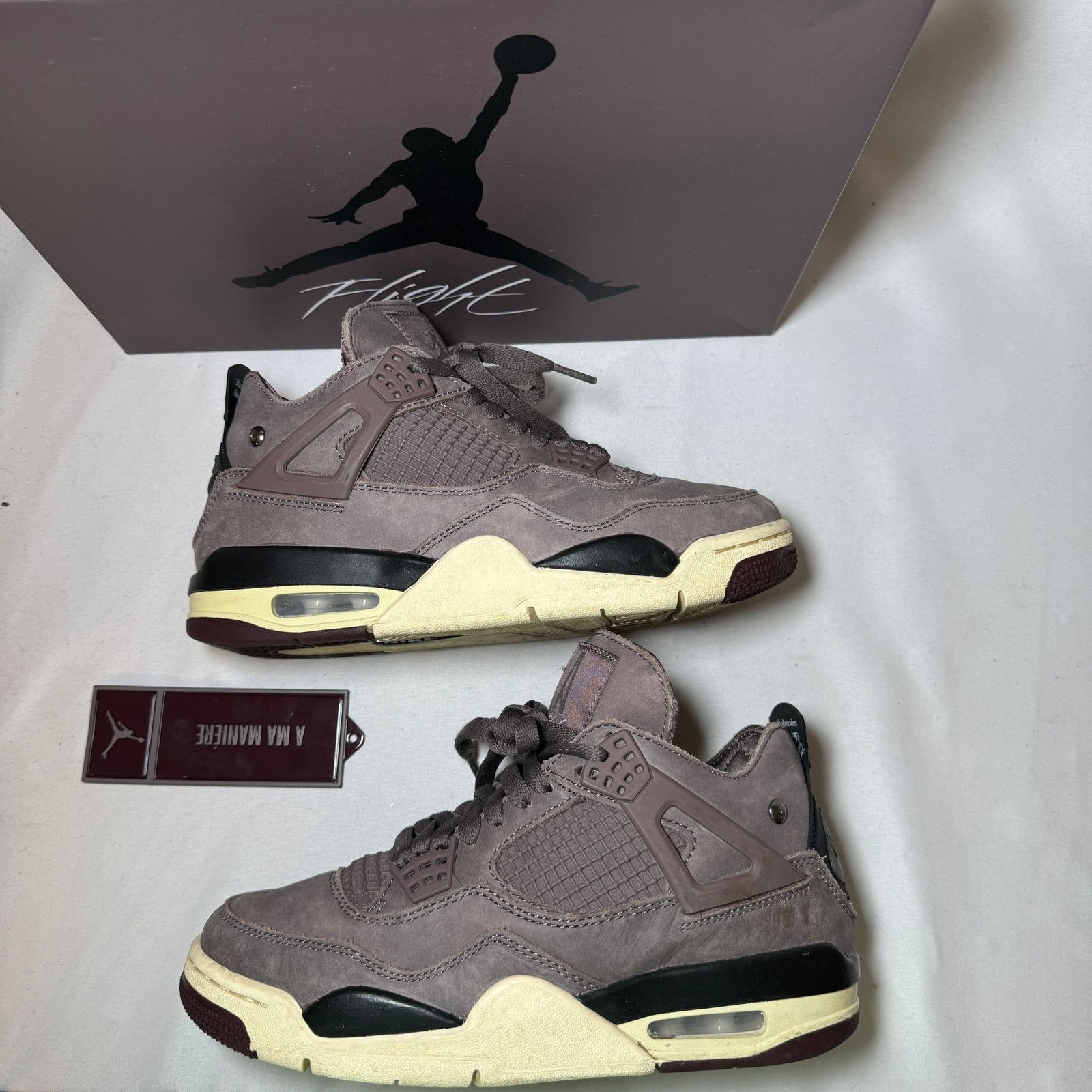 Jordan Brand × Nike Size 5.5 - A Ma Maniére x Nike Air Jordan 4 Retro Violet Ore Size US 5.5 / EU 38 - 2 Thumbnail
