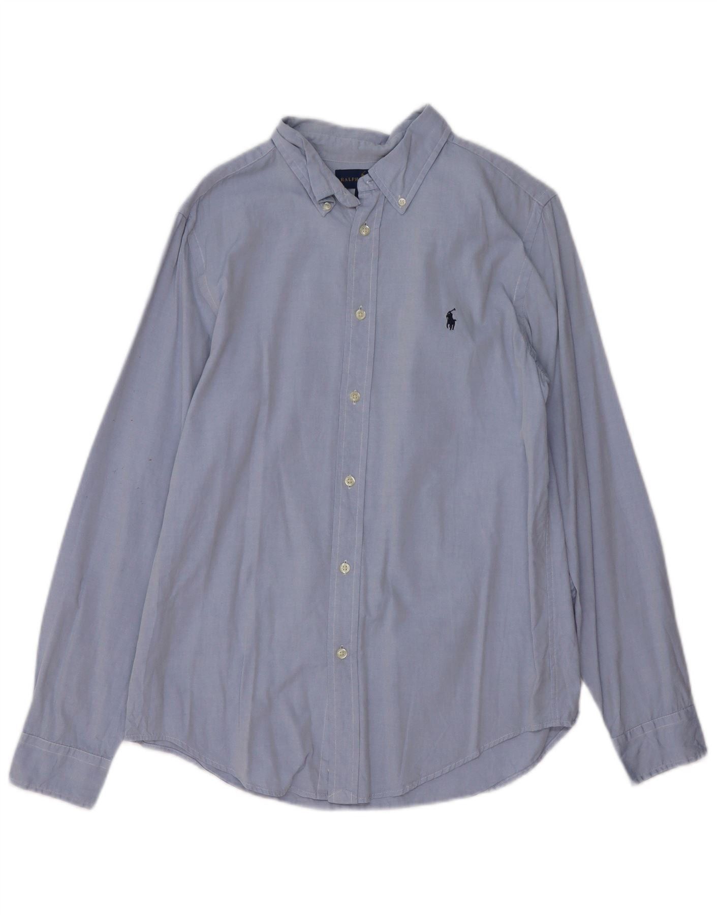 Ralph Lauren Boys Shirt 15-16 Years Blue Cotton Size M / US 6-8 / IT 42-44 - 1 Thumbnail