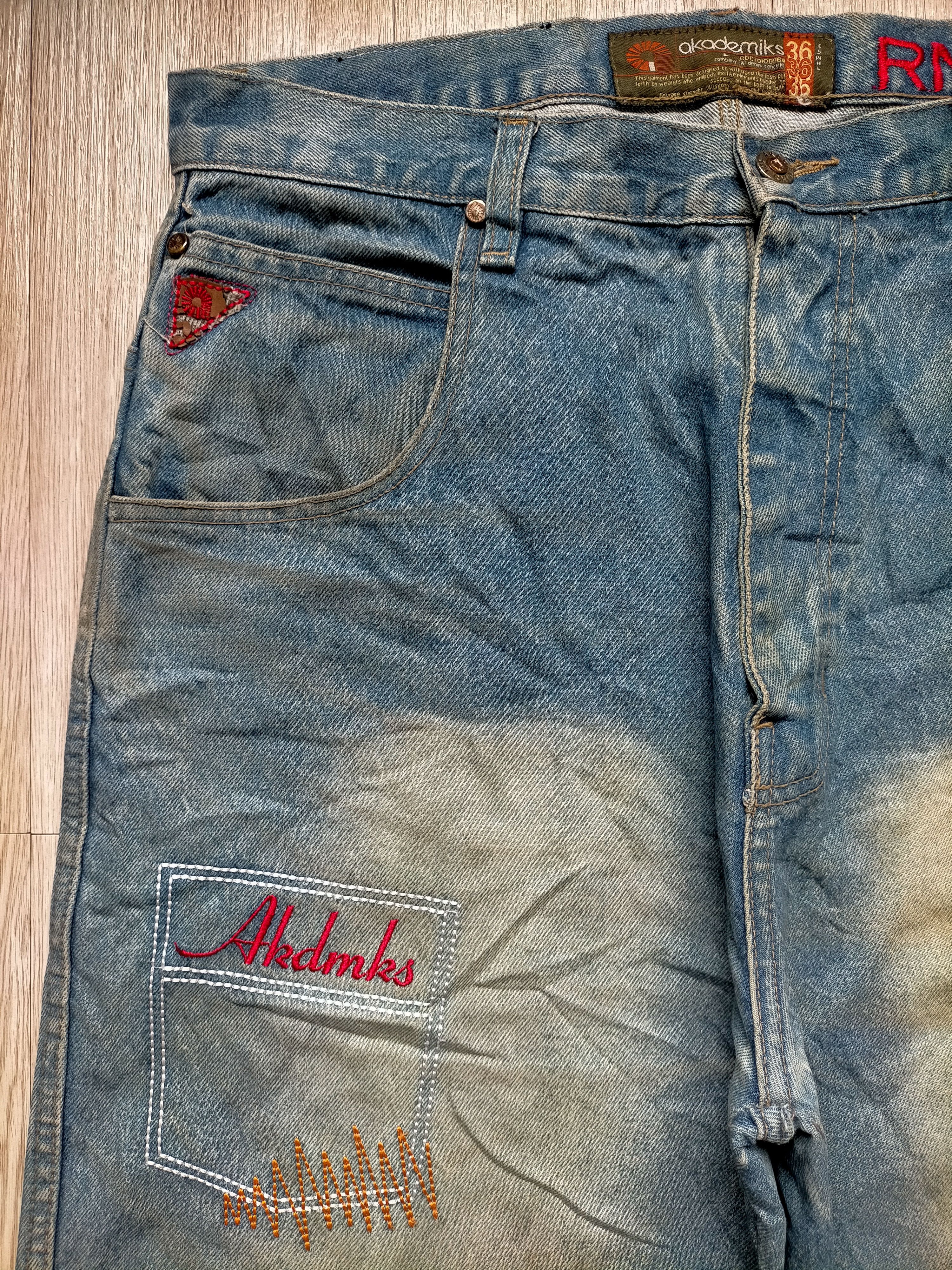 Akademiks Akademiks Baggy Patchwork blue Jeans Size US 36 / EU 52 - 4 Thumbnail