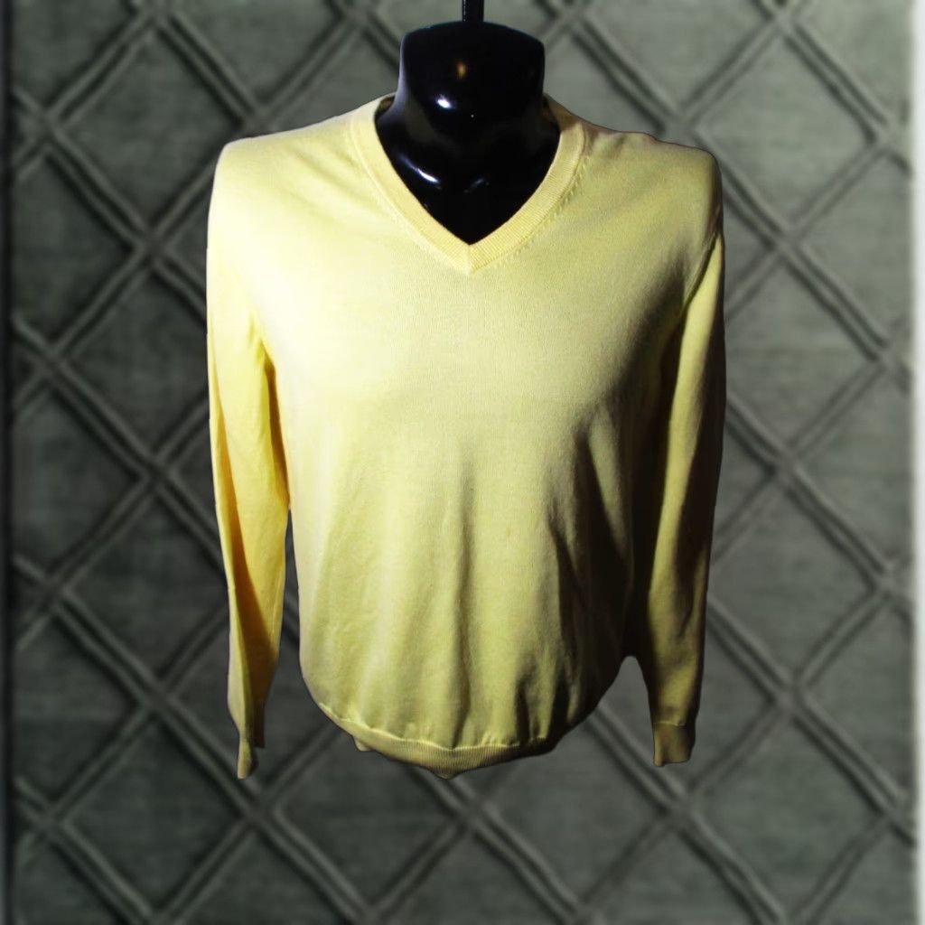 Brooks Brothers **Brooks Brothers Yellow Long Sleeve V-Neck Men's Size L Sweater** User: Brooks Brothers Yellow Long Sleeve V-Neck Men's Size L Sweater Size US L / EU 52-54 / 3 - 1 Thumbnail