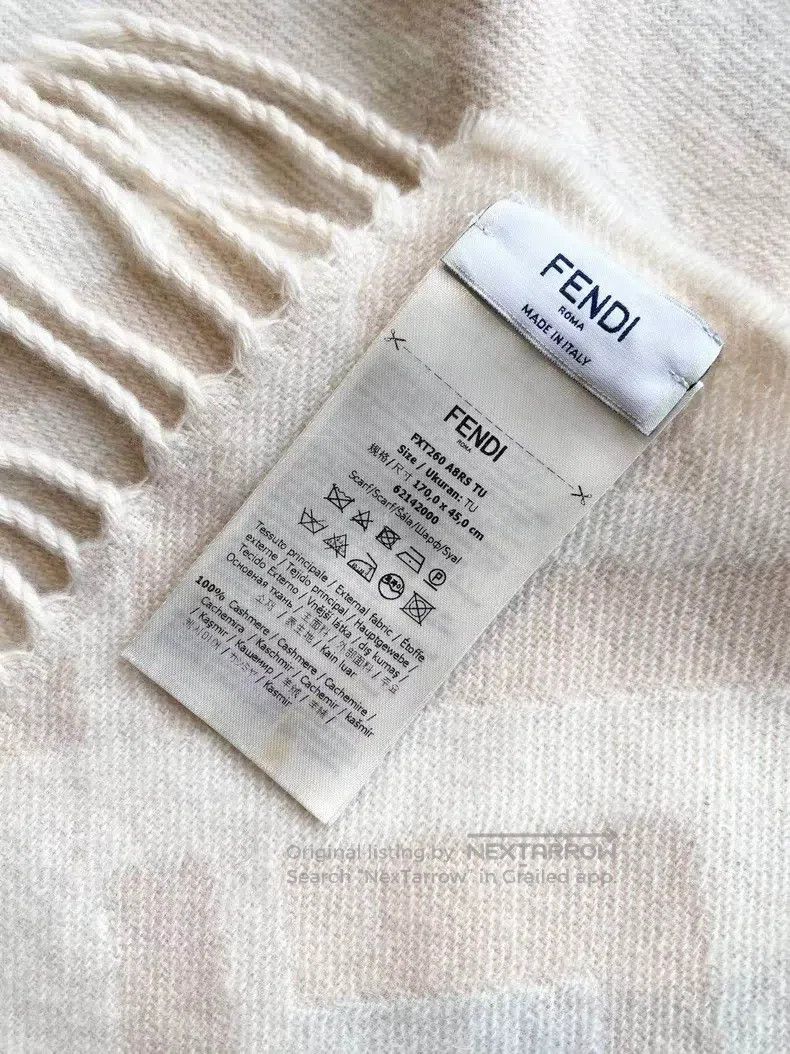 Fendi Fendi size 45*182 Double F Printed Scarf Size ONE SIZE - 5 Thumbnail