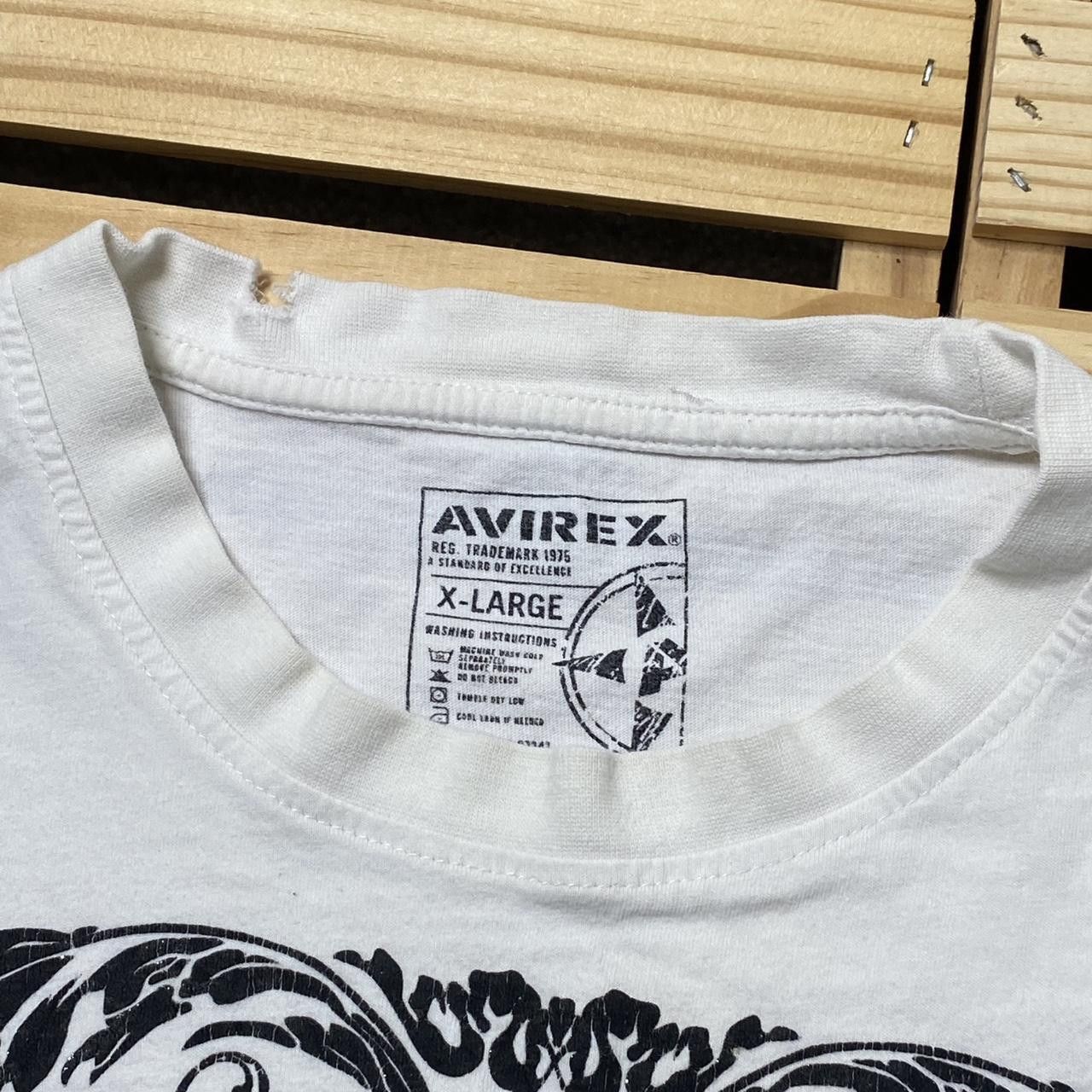 Avirex Avirex Cross White Embroidered Y2K Jesus Tee Size XL Size US XL / EU 56 / 4 - 4 Thumbnail