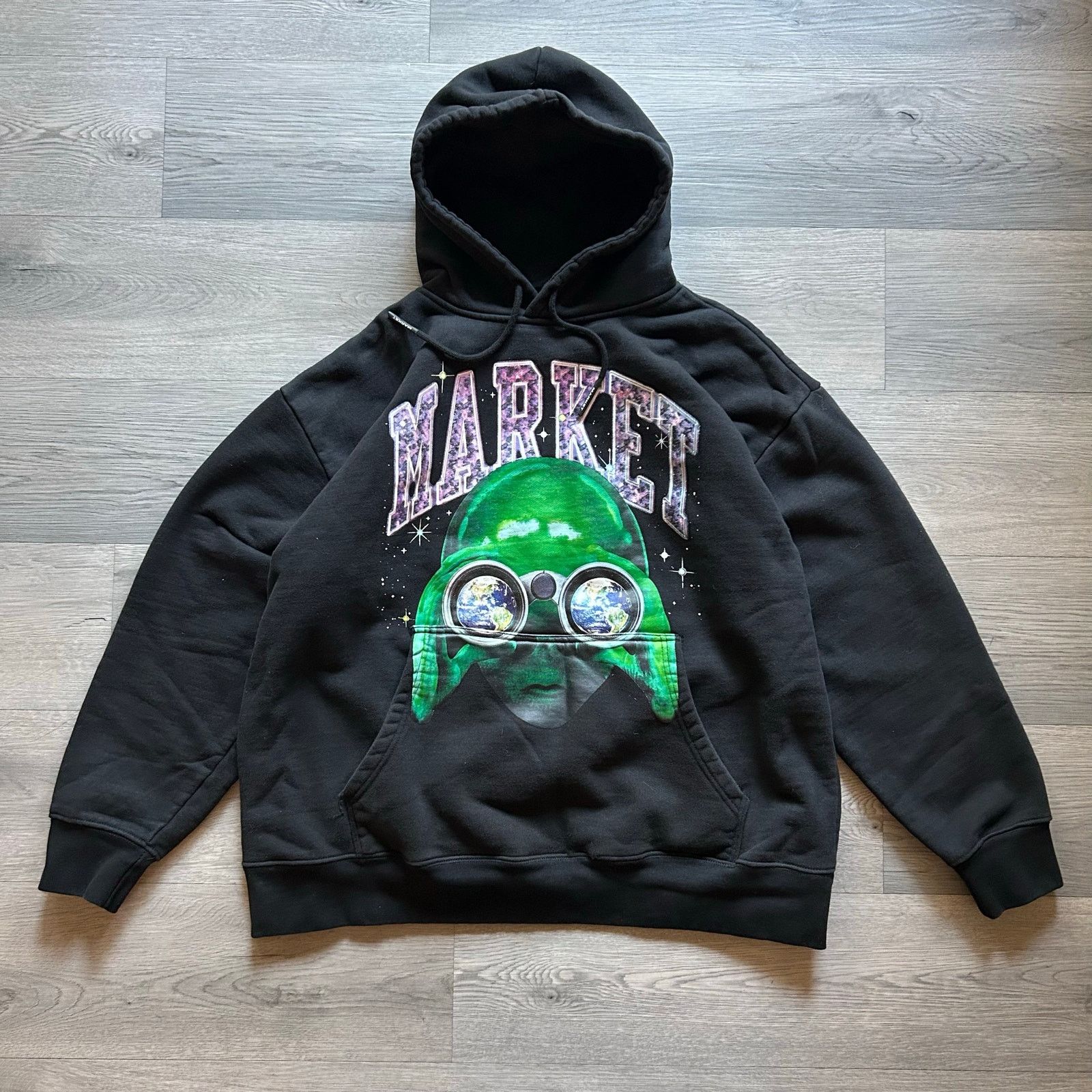 Market Market Alien Sightseeing Glow In The Dark Hoodie Black XXL Size US XXL / EU 58 / 5 - 2 Thumbnail