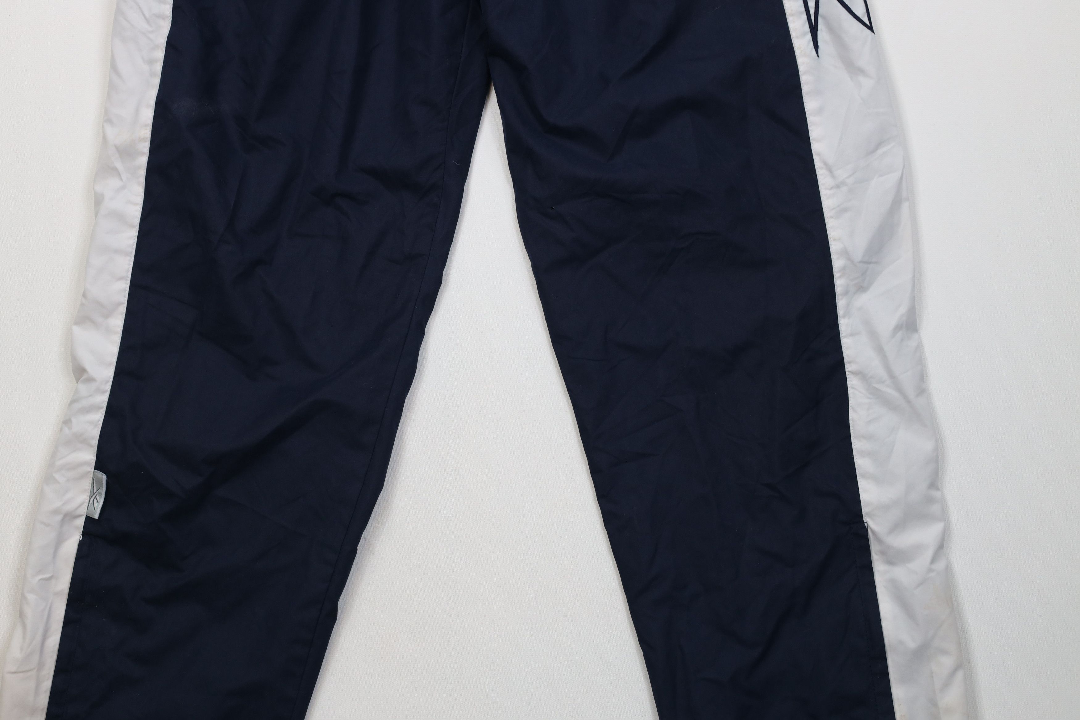 Reebok Vintage 90s Reebok Big Logo Cuffed Joggers Pants Blue Size US 32 / EU 48 - 4 Thumbnail