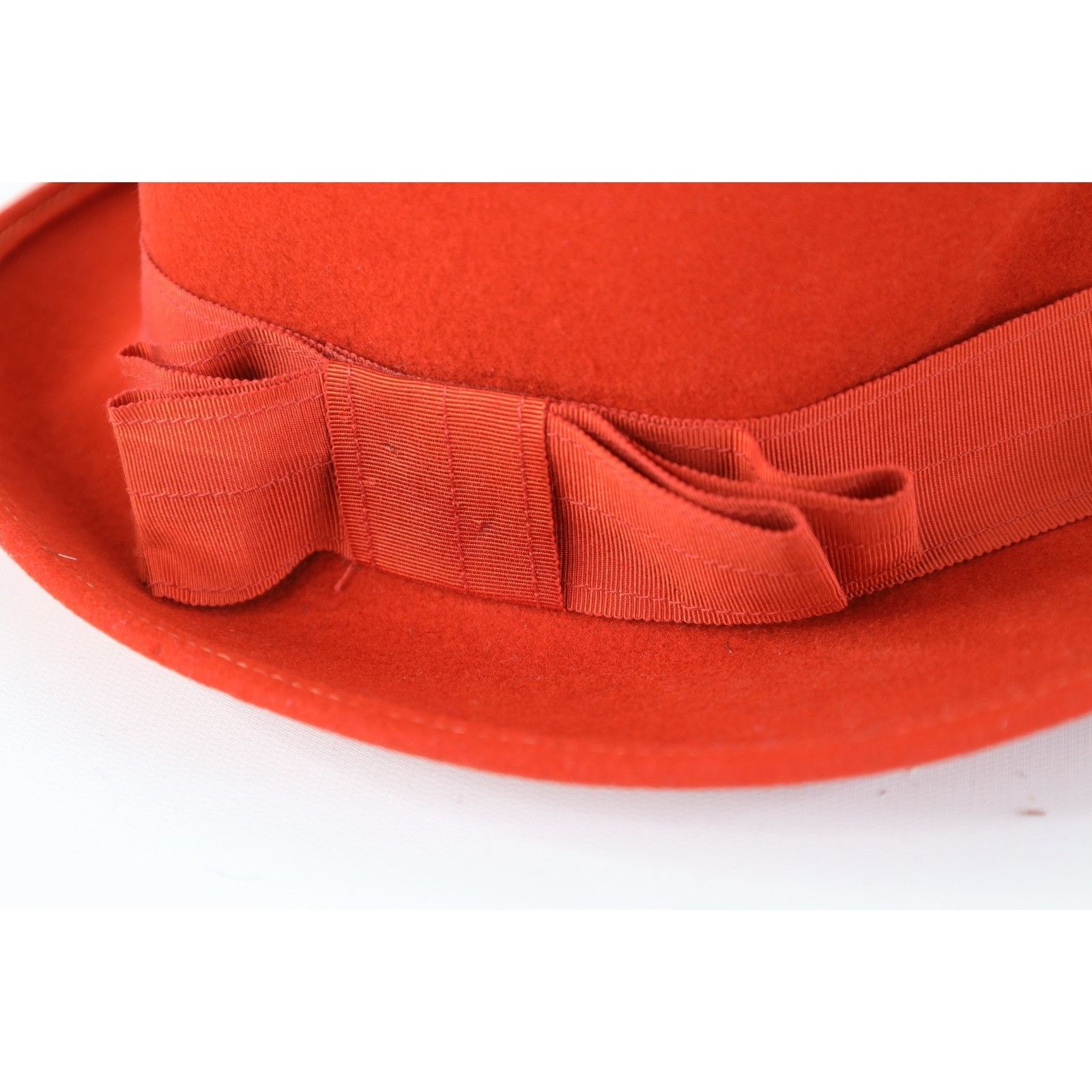 Vintage Vintage 50s Chic Ribbon Bowtie Doeskin Felt Wool Cloche Hat Size ONE SIZE - 2 Thumbnail