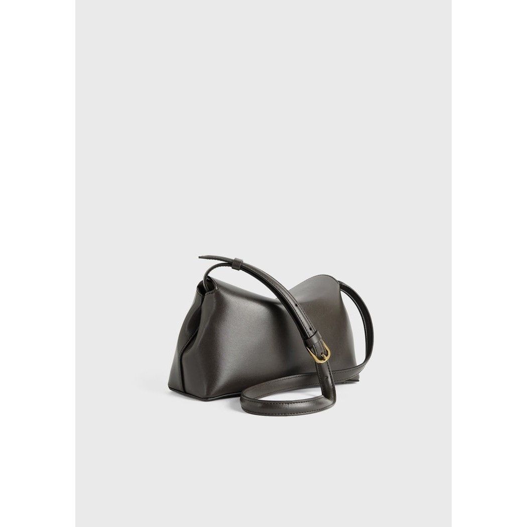 Toteme TOTEME Bark Brown Leather Belted Bucket Bag New Size ONE SIZE - 2 Thumbnail
