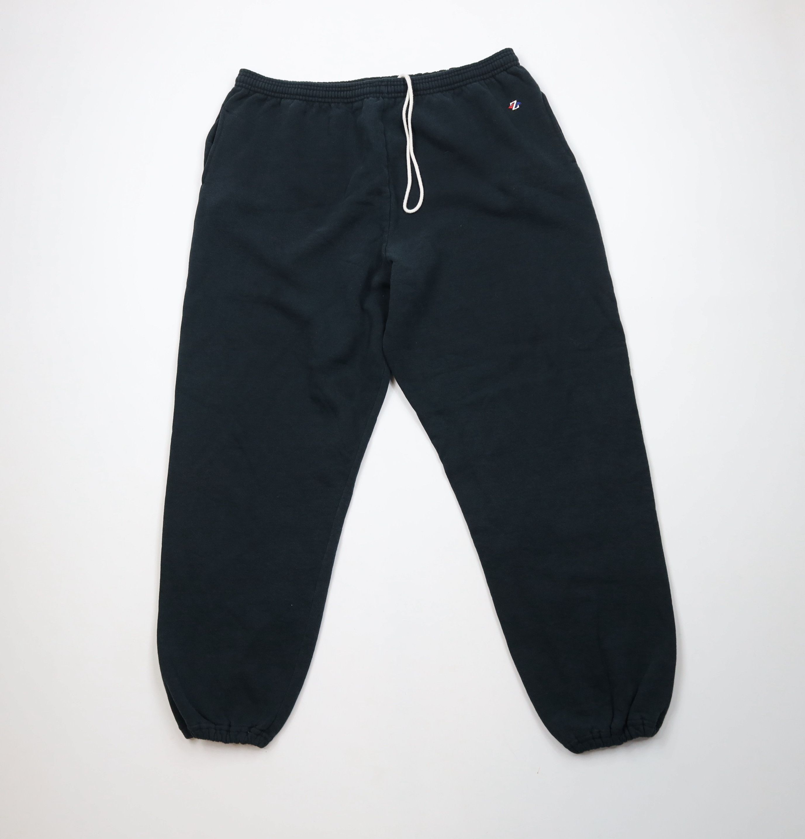 Vintage Vintage 90s Streetwear Heavy Sweatpants Joggers Black USA Size US 42 / EU 58 - 1 Thumbnail