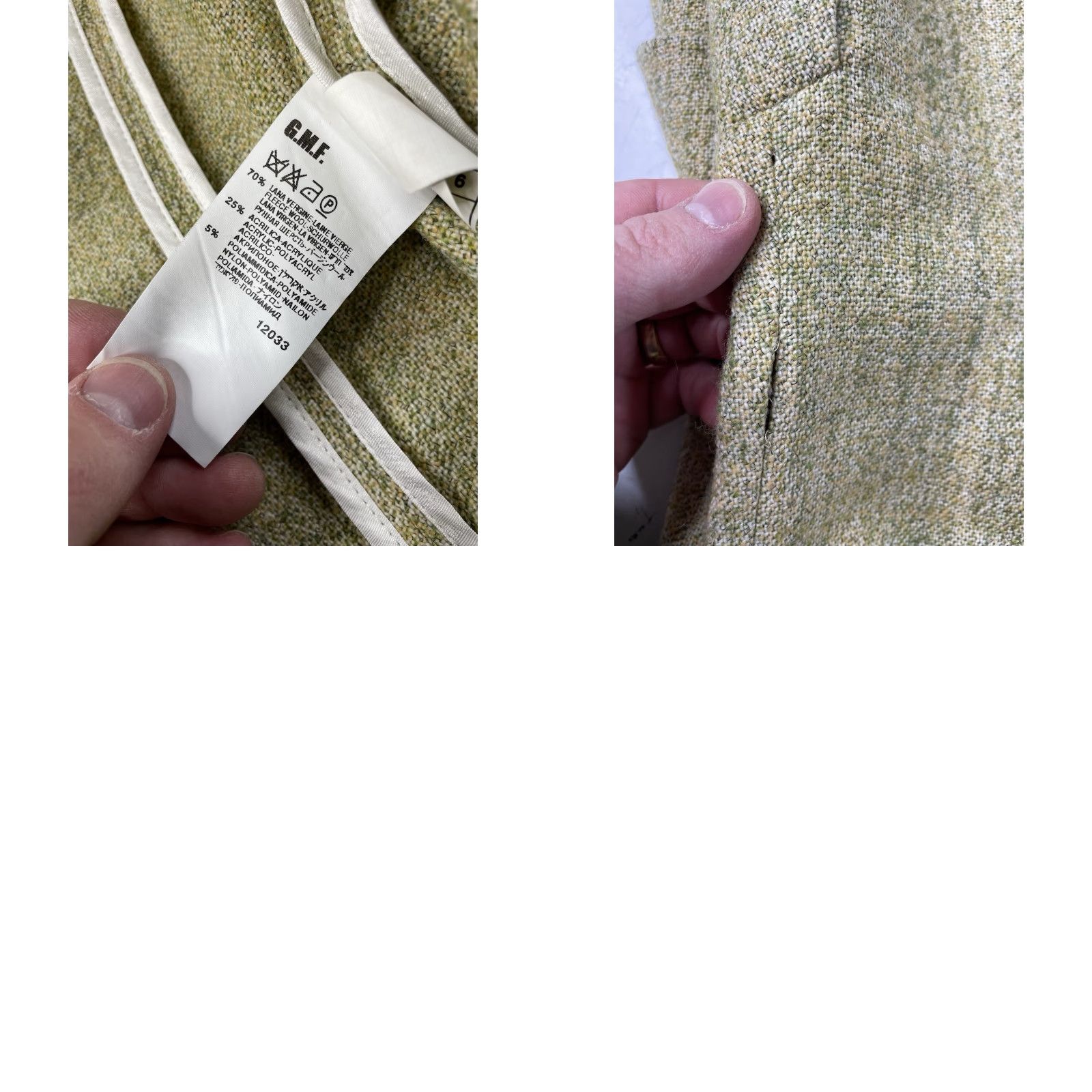 Missoni VINTAGE Missoni Blazer Women 6 Green Wool Blend Tweed Belted Classic Work Jacket Italy Women Size M / US 6-8 / IT 42-44 - 8 Thumbnail