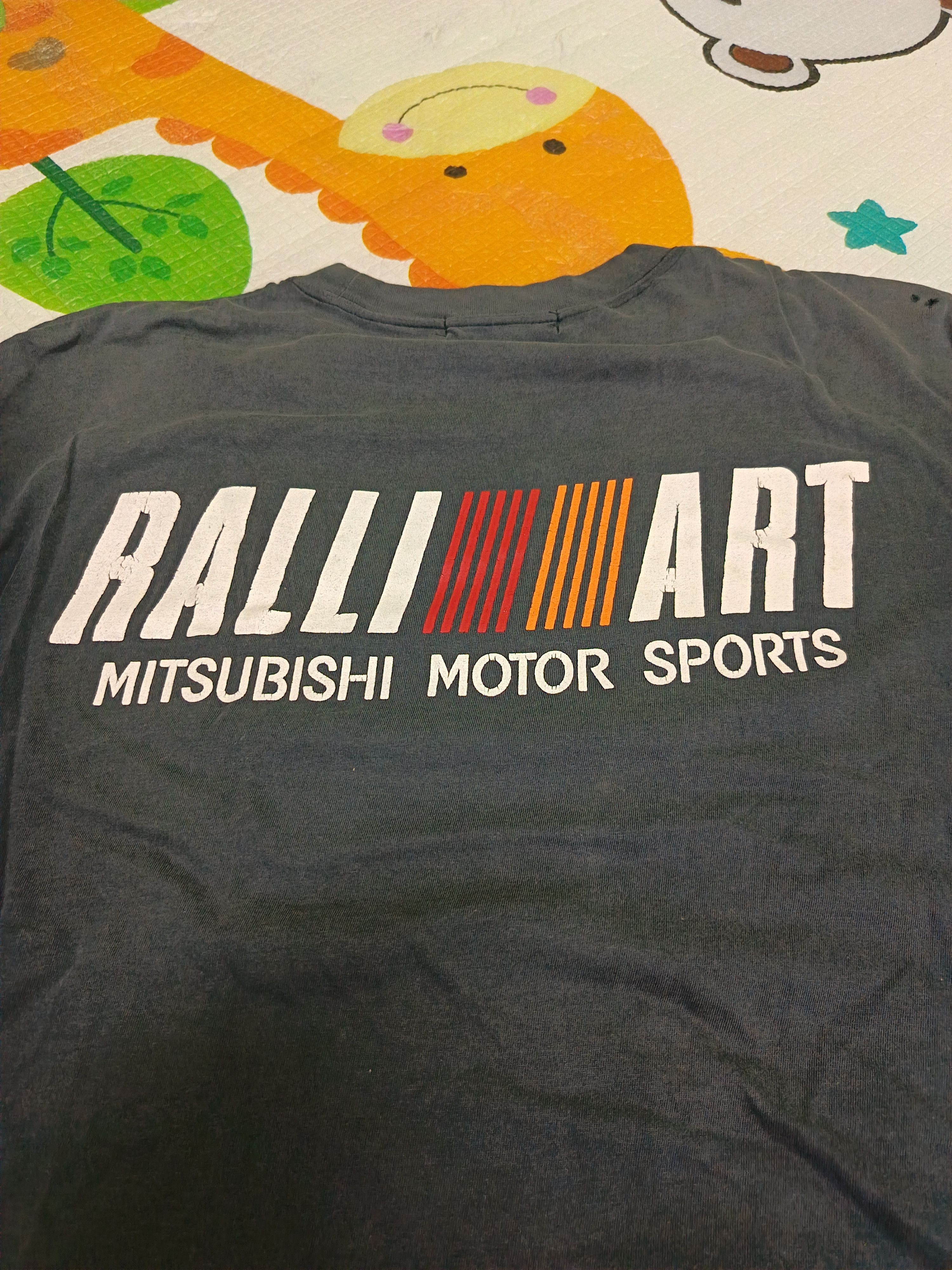 Vintage Ralli Art Mitsubishi MotorSports Faded Black Distressed Size US L / EU 52-54 / 3 - 3 Thumbnail