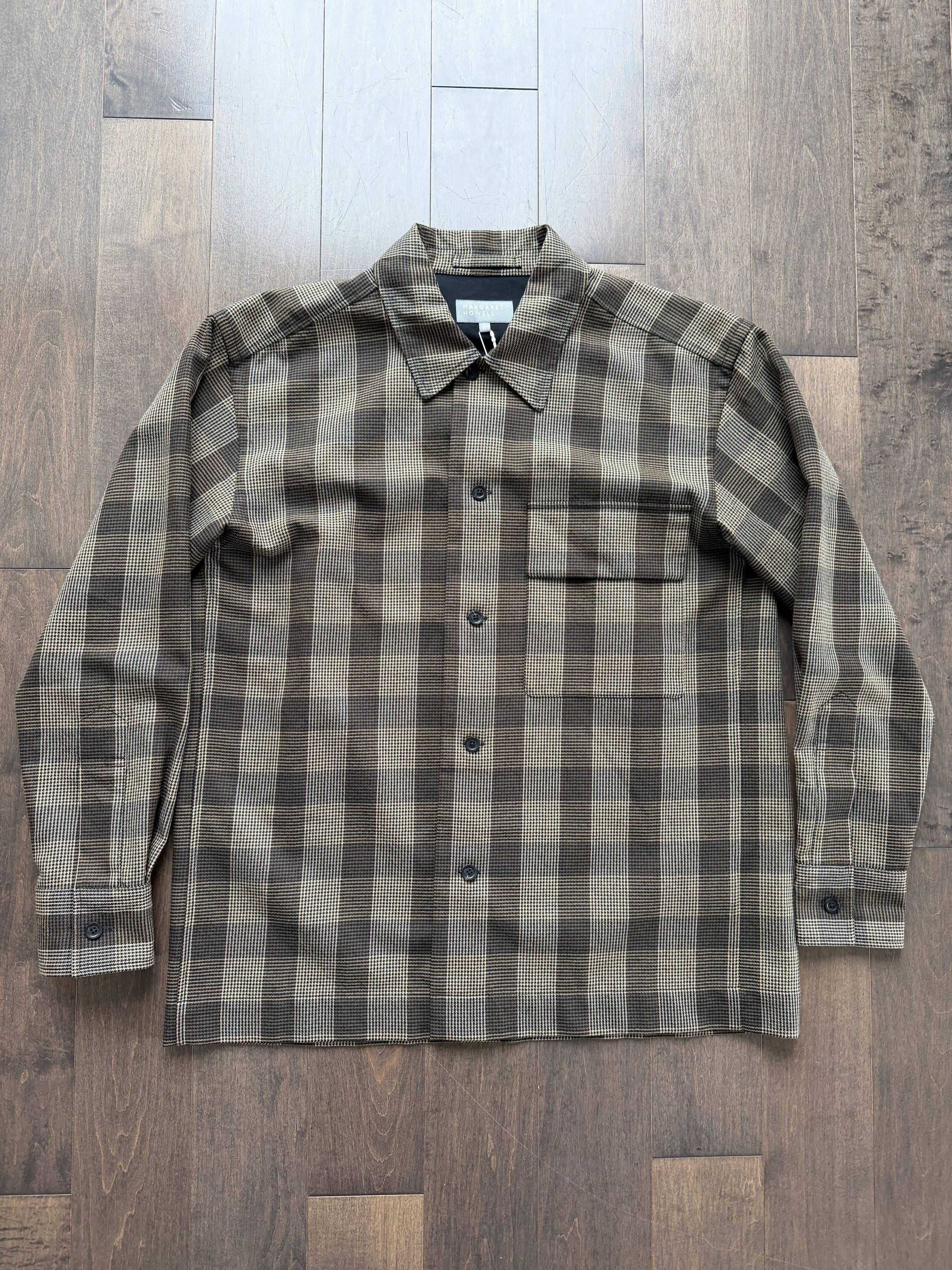 Flap Pocket Overshirt Graphic Yarn Dyed Wool FW25
