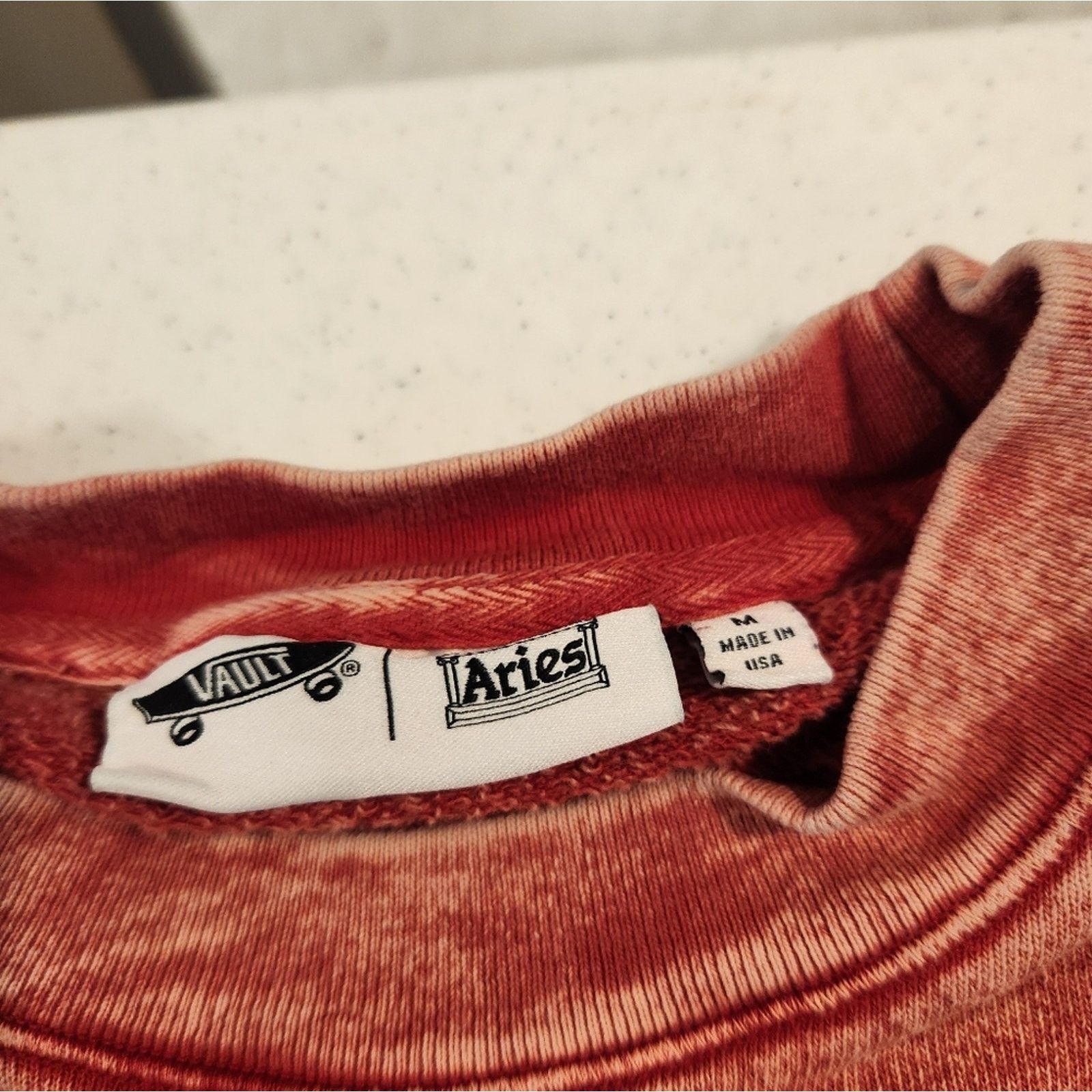Vans Vans Vault x Aries sweatshirt men’s size M red. Size US M / EU 48-50 / 2 - 5 Thumbnail
