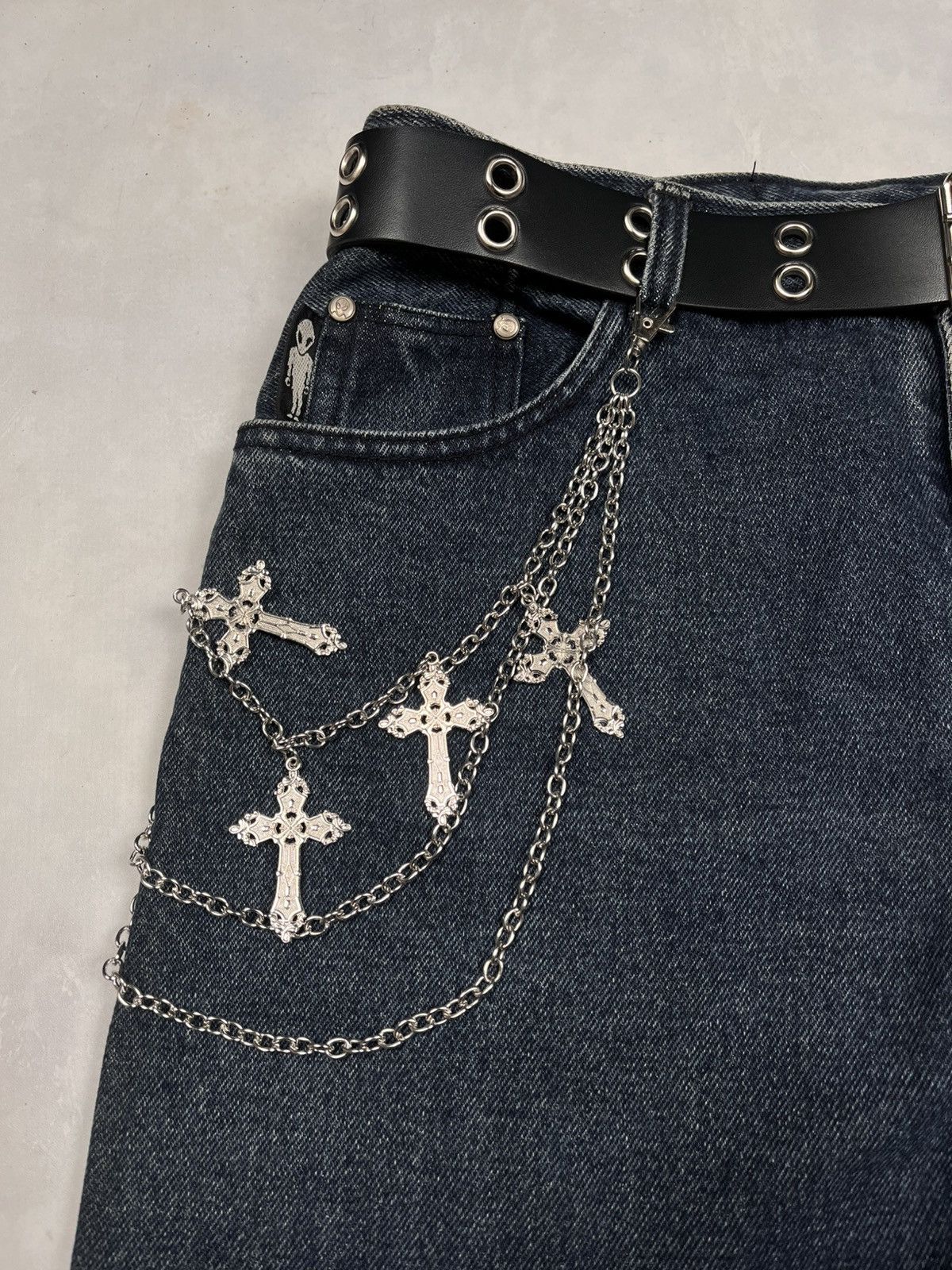 Alien Workshop Y2K Alien Workshop Baggy Pants Denim Size US 31 - 3 Thumbnail