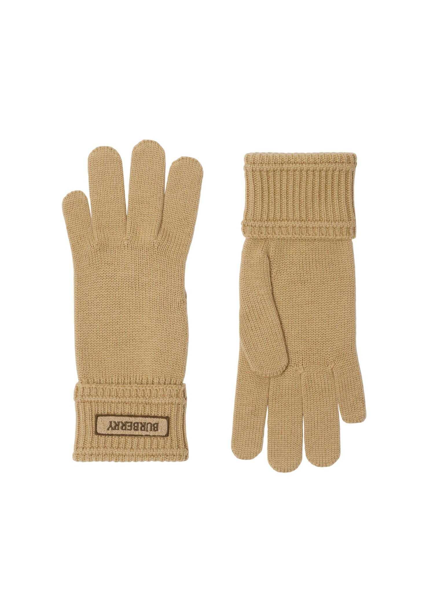 Burberry o1w1db10126 Size: L / Wool Gloves in Beige Size ONE SIZE - 2 Thumbnail