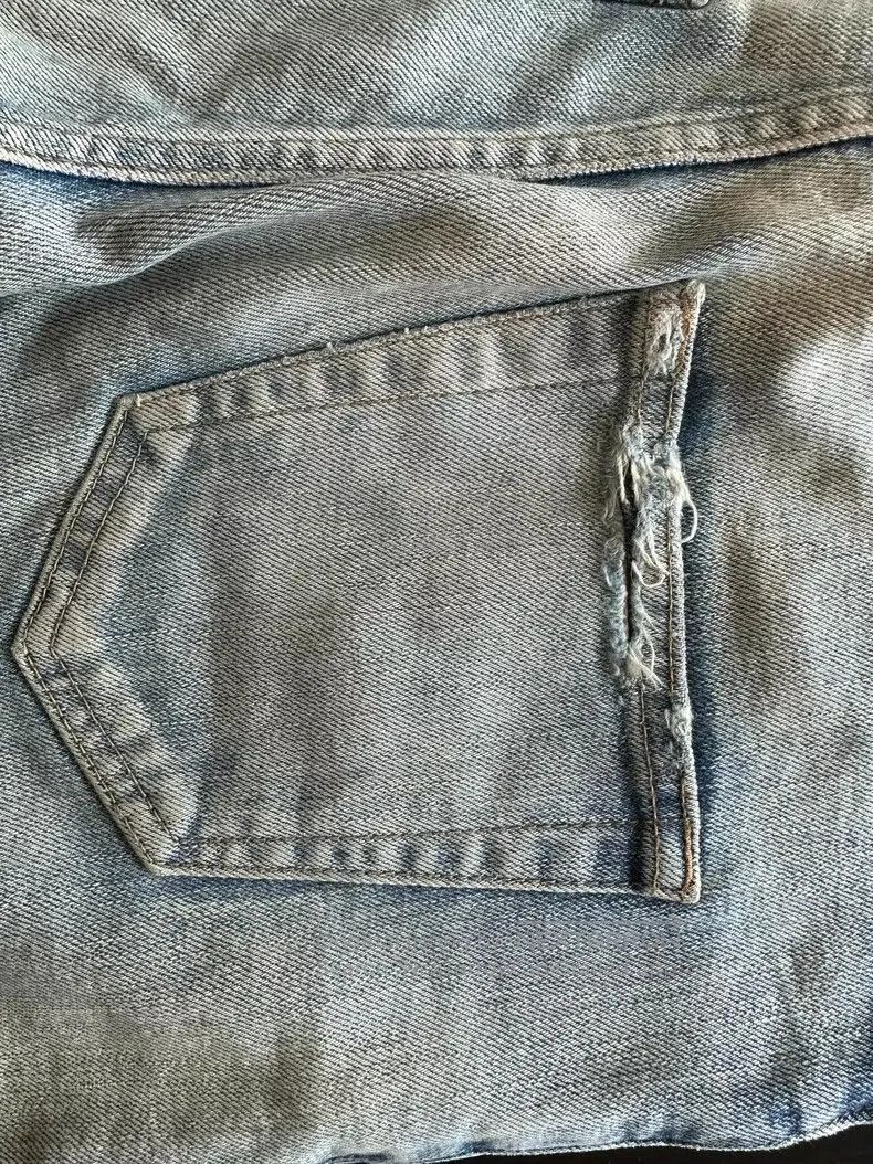 Saint Laurent Paris YSL Washed Distressed Skinny Jeans. Size US 29 - 4 Thumbnail