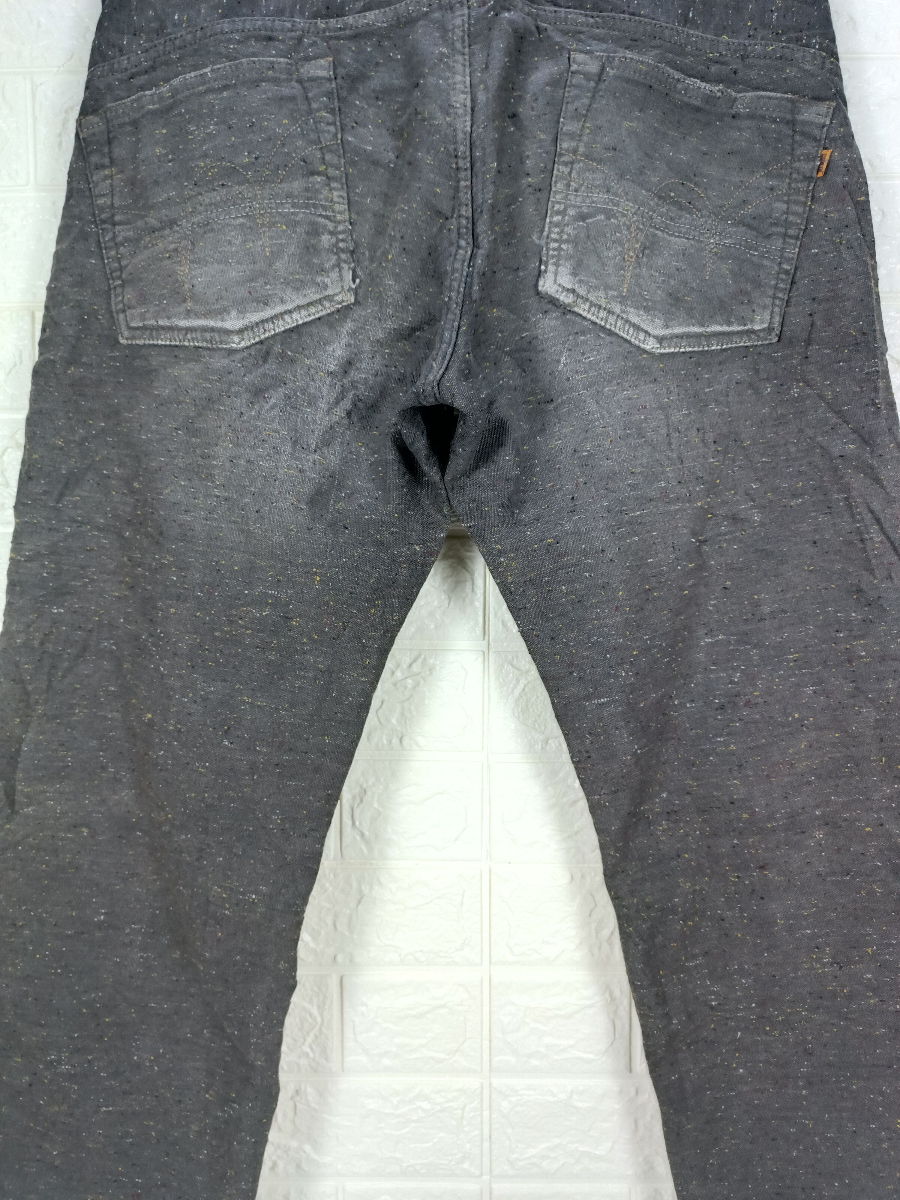 Edwin Vintage Edwin 505 Orange Tab Sun Faded Black Jeans Size US 32 / EU 48 - 6 Thumbnail