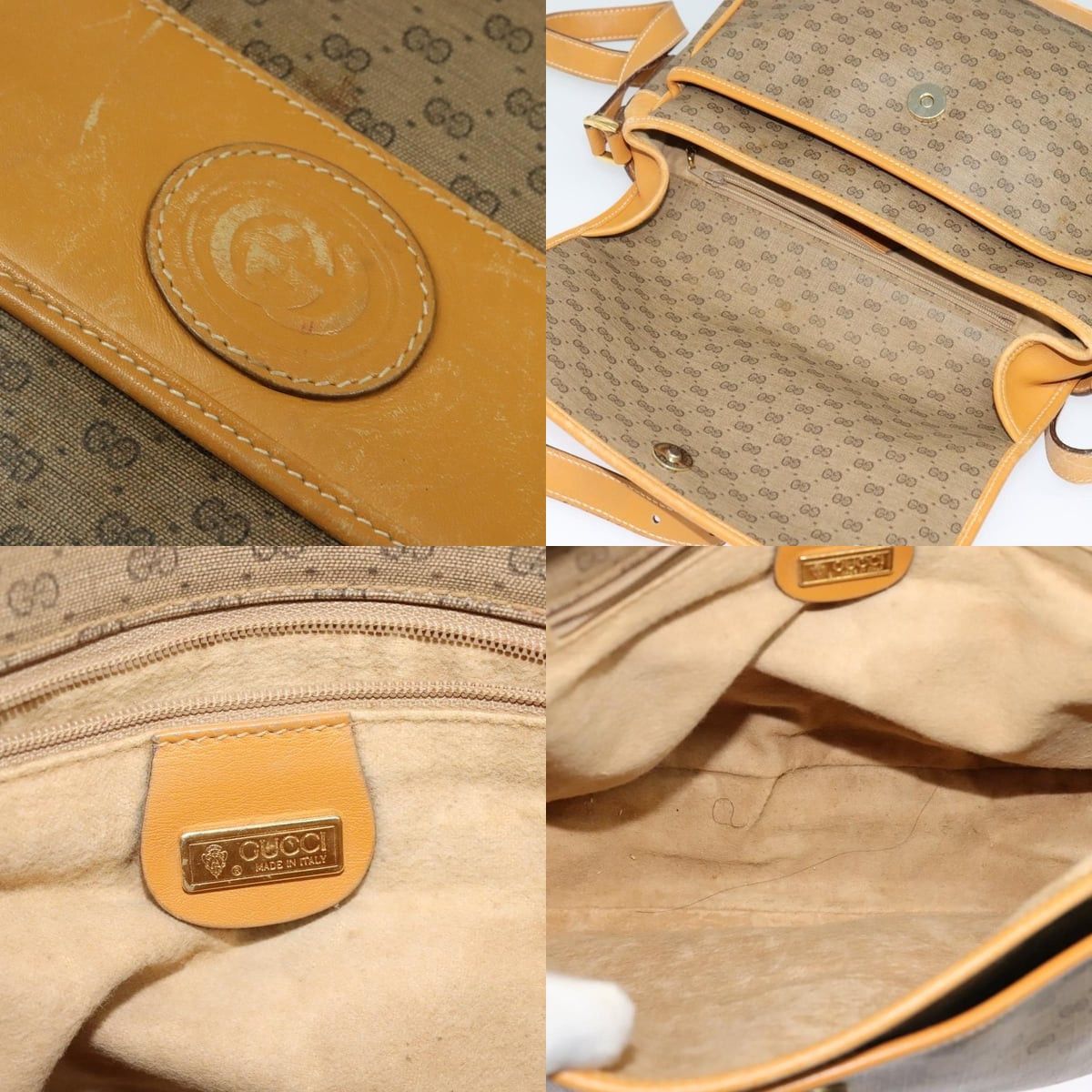 Gucci GUCCI Micro GG Supreme Shoulder Bag Pvc Beige Gold 001 14 Size ONE SIZE - 11 Thumbnail