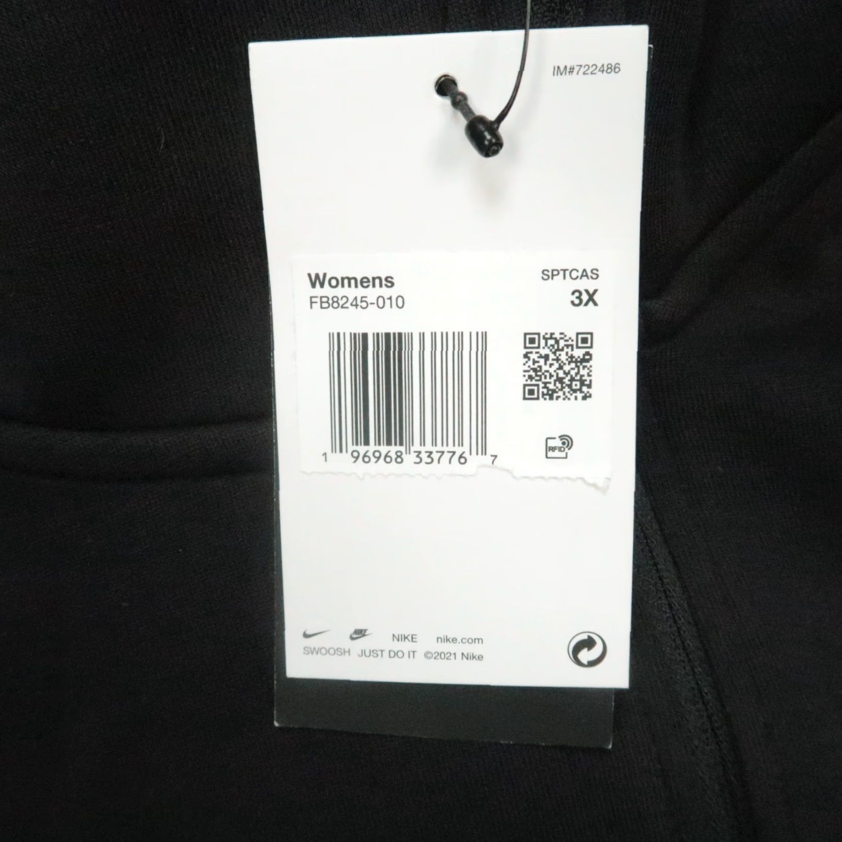 Nike Nike Hoodie Womens 3X Black NSW Tech Fleece Oversized Full Zip Hooded Jacket NWT Size XXL / US 16-18 / IT 52-54 - 4 Thumbnail