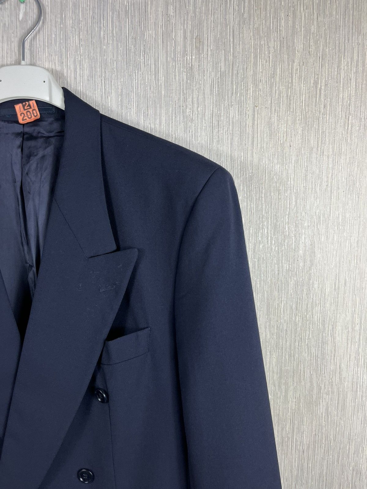 Hugo Boss × Vintage Vintage Hugo Boss wool navy blazer double-breasted jacket Size US M / EU 48-50 / 2 - 3 Thumbnail