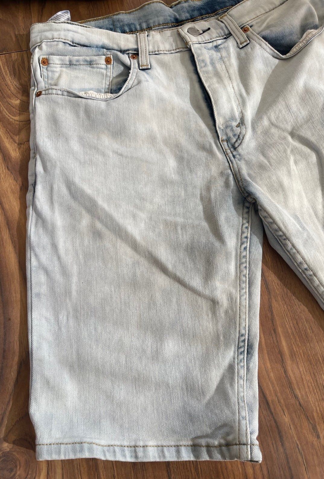 Levi's Vintage Clothing Levis' Regular Fit Mens Size 34 Two Denim Black/Blue Shorts Size US 34 / EU 50 - 9 Thumbnail