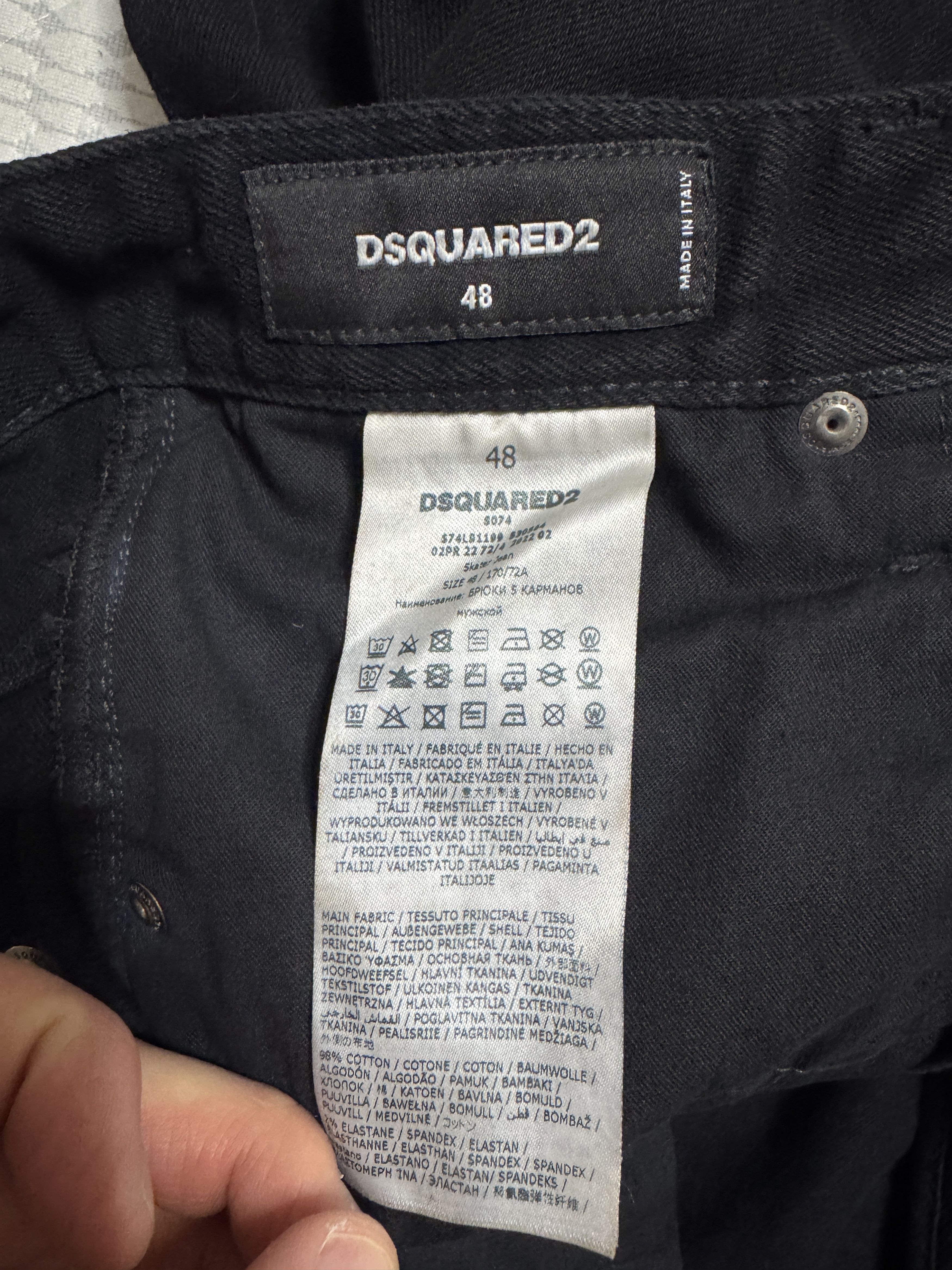 Dsquared2 Dsquared2 skater jeans black size 48 Size US 32 / EU 48 - 2 Thumbnail
