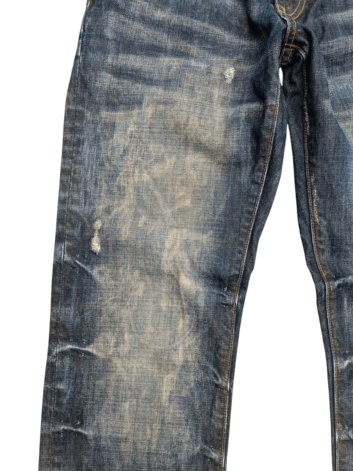 Tornado Mart STRIVERS & CO UNION MADE TIE DYE DISTRESSED WHISKERS FADED Size US 30 / EU 46 - 4 Thumbnail