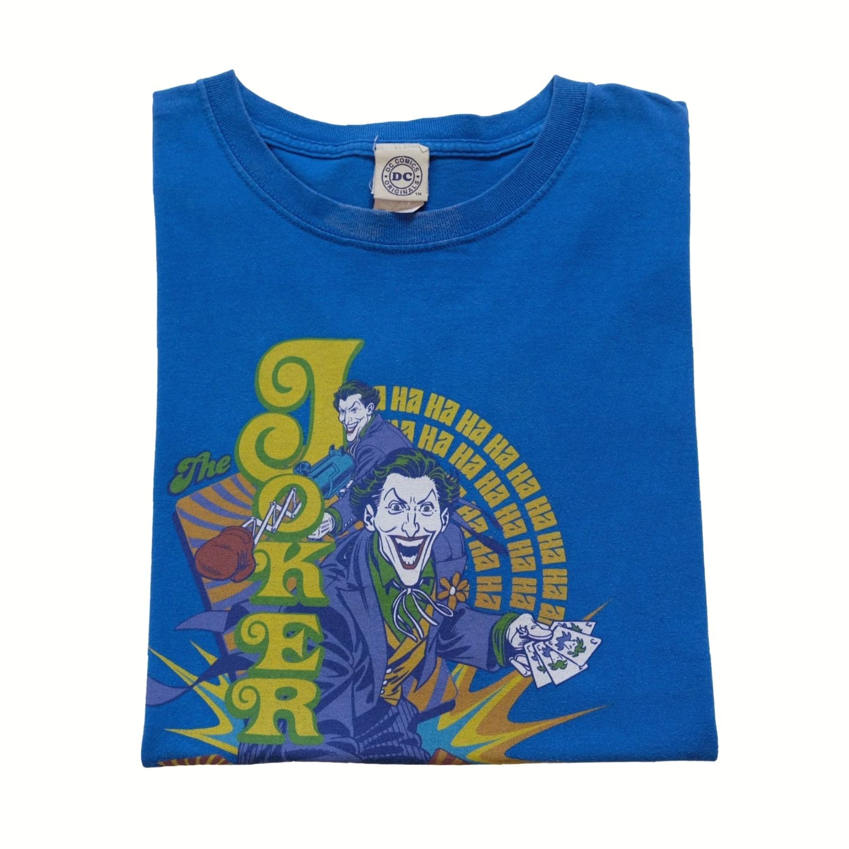 DC Comics VINTAGE JOKER BATMAN DC COMICS CARTOON GRAPHIC T SHIRT BLUE 3XL CARD 90s Y2K DC Comics Mens Shirt Size US XXL / EU 58 / 5 - 2 Thumbnail