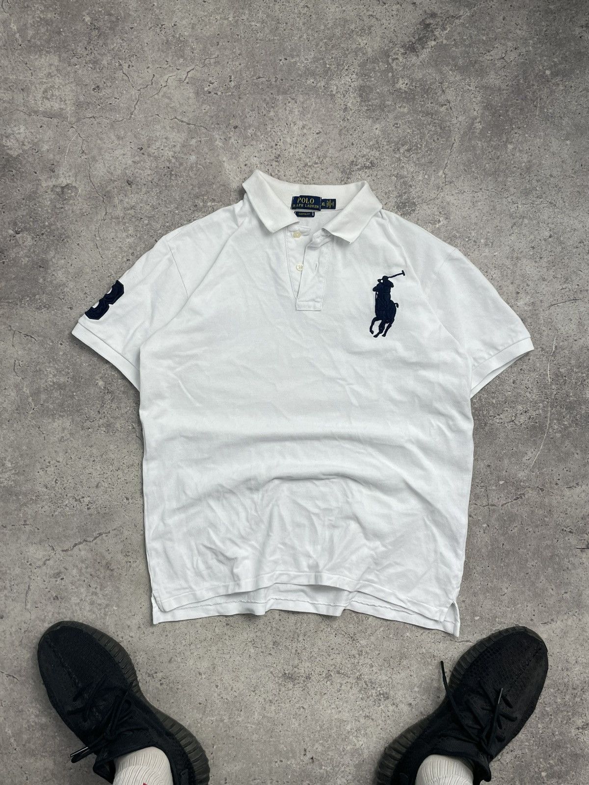 Polo Ralph Lauren Vintage Polo Ralph Lauren Number 3 Polo T-Shirt Size US XL / EU 56 / 4 - 1 Thumbnail