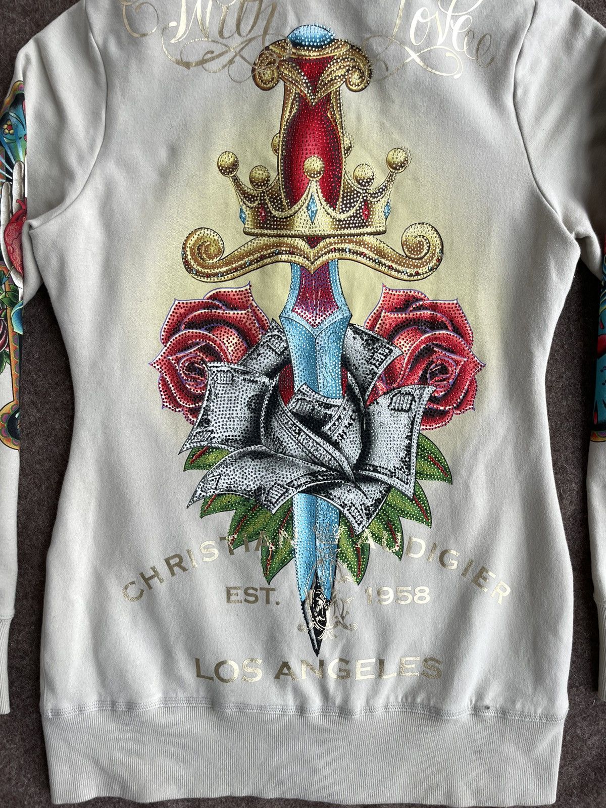 Christian Audigier Christian Audigier Zip Hoodie Size L / US 10 / IT 46 - 10 Thumbnail