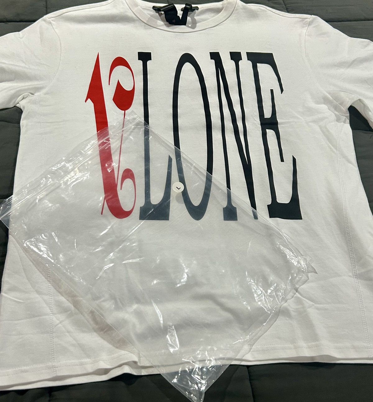 Palm Angels × Vlone Vlone x Palm Angels Logo Tee White Size US L / EU 52-54 / 3 - 9 Thumbnail