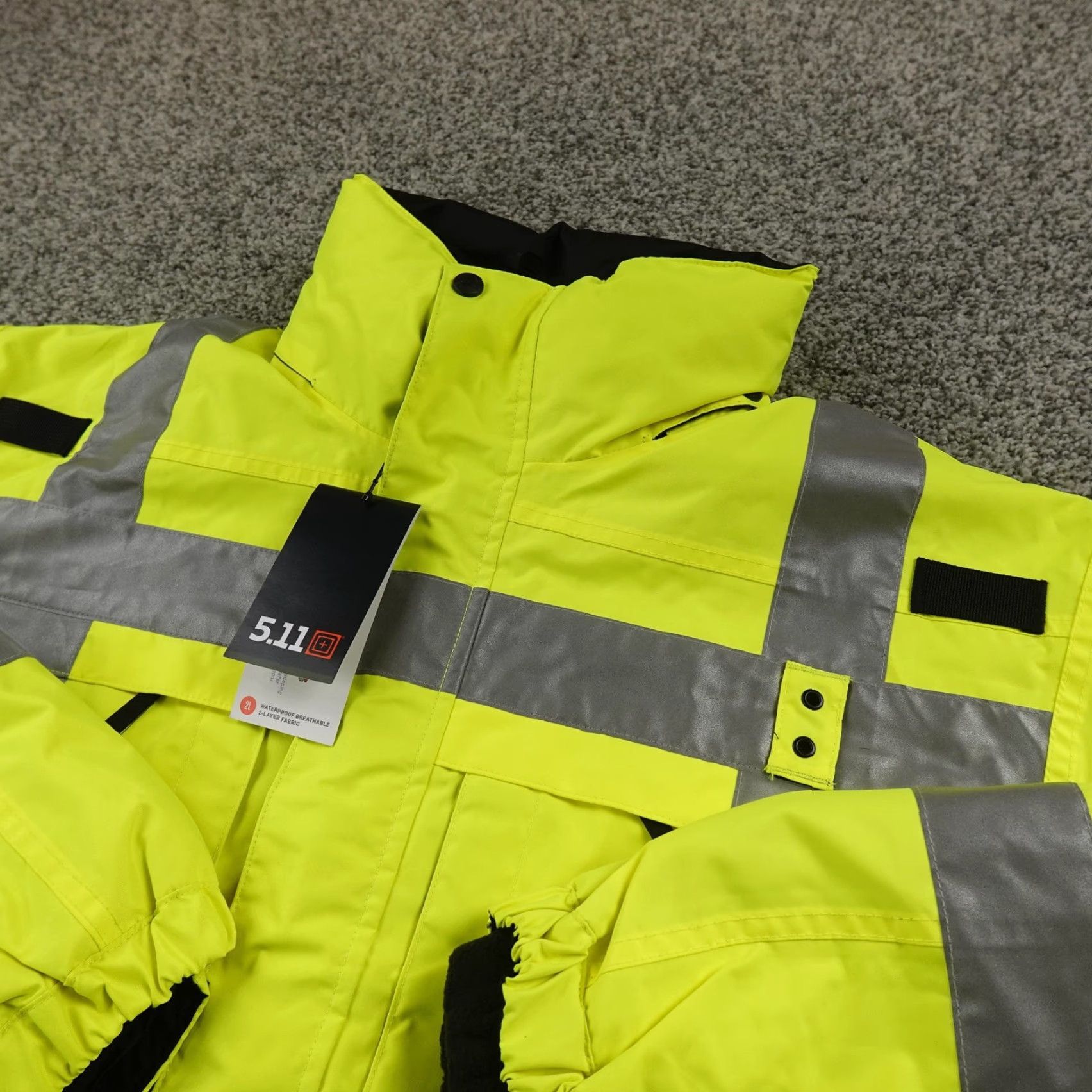 Vintage VINTAGE 5.11 Tactical Coat Mens S 3-in-1 Rev High-Vis Parka Reflective Yellow Size US S / EU 44-46 / 1 - 2 Thumbnail