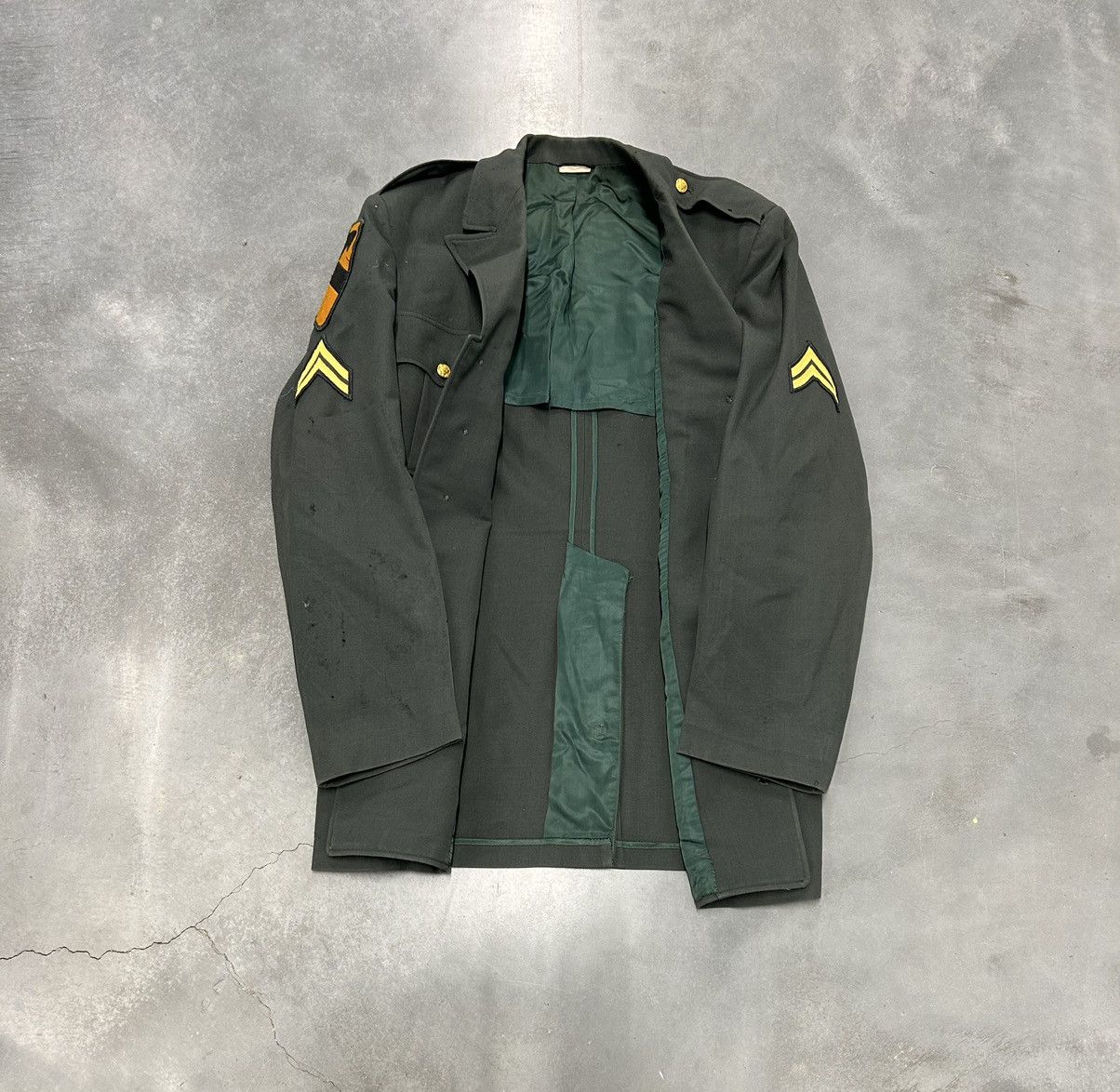Vintage Vintage Green and yellow military jacket Size US L / EU 52-54 / 3 - 2 Thumbnail