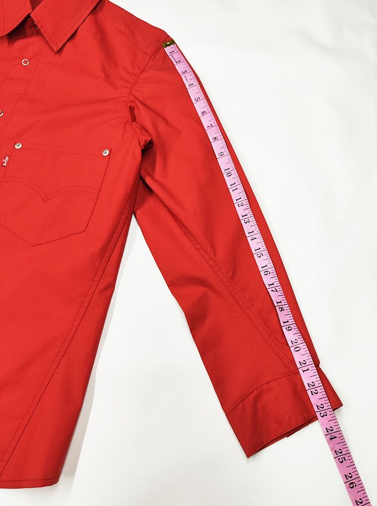 Levi's LEVIS engineered red color single pocket button up shirt Size US S / EU 44-46 / 1 - 5 Thumbnail