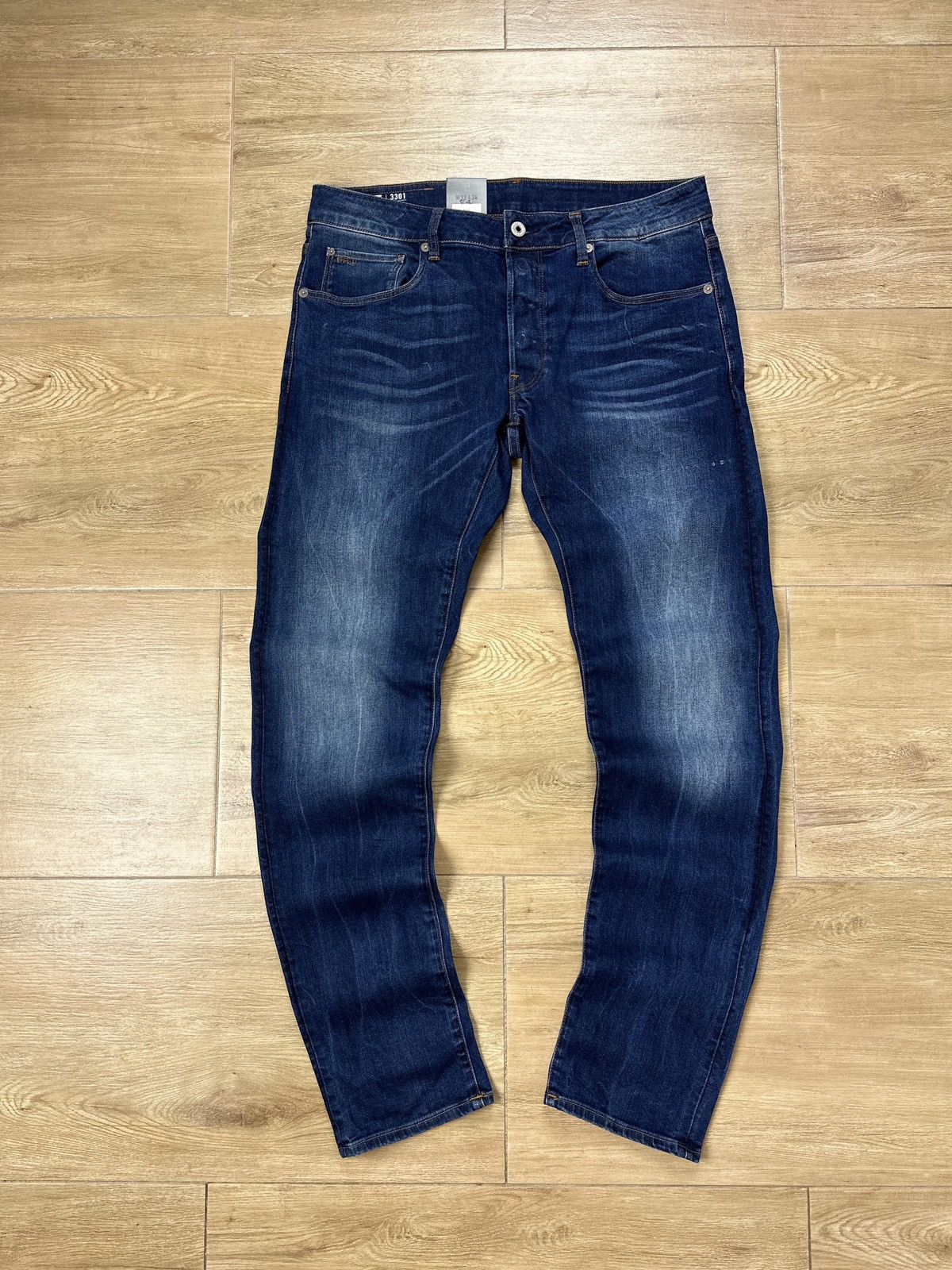 G-Star NEW🏷️ G-Star Raw 3301 Slim Denim Jeans Size US 32 / EU 48 - 1 Thumbnail